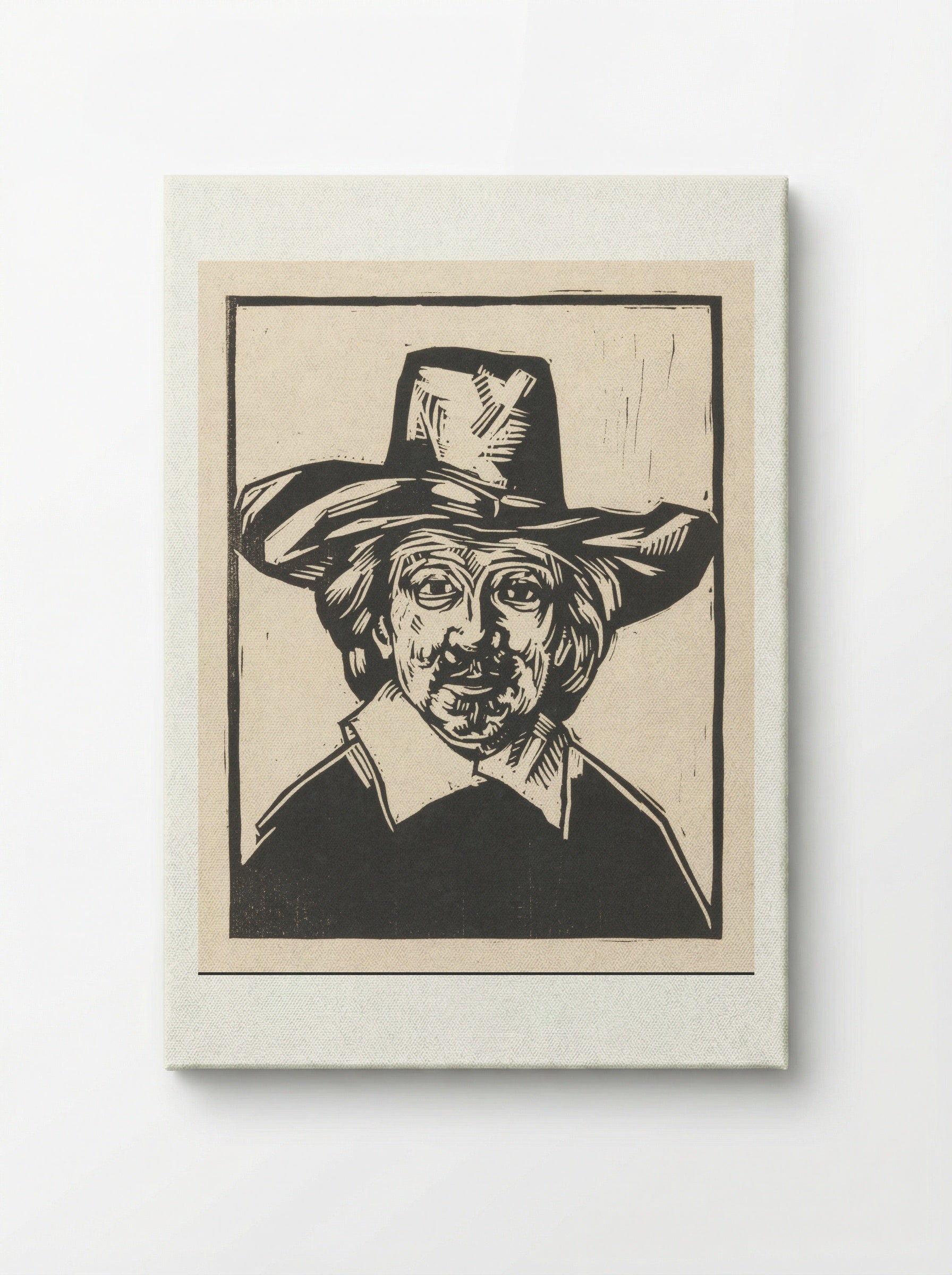 Man met hoed - Henri Jonas - Canvas