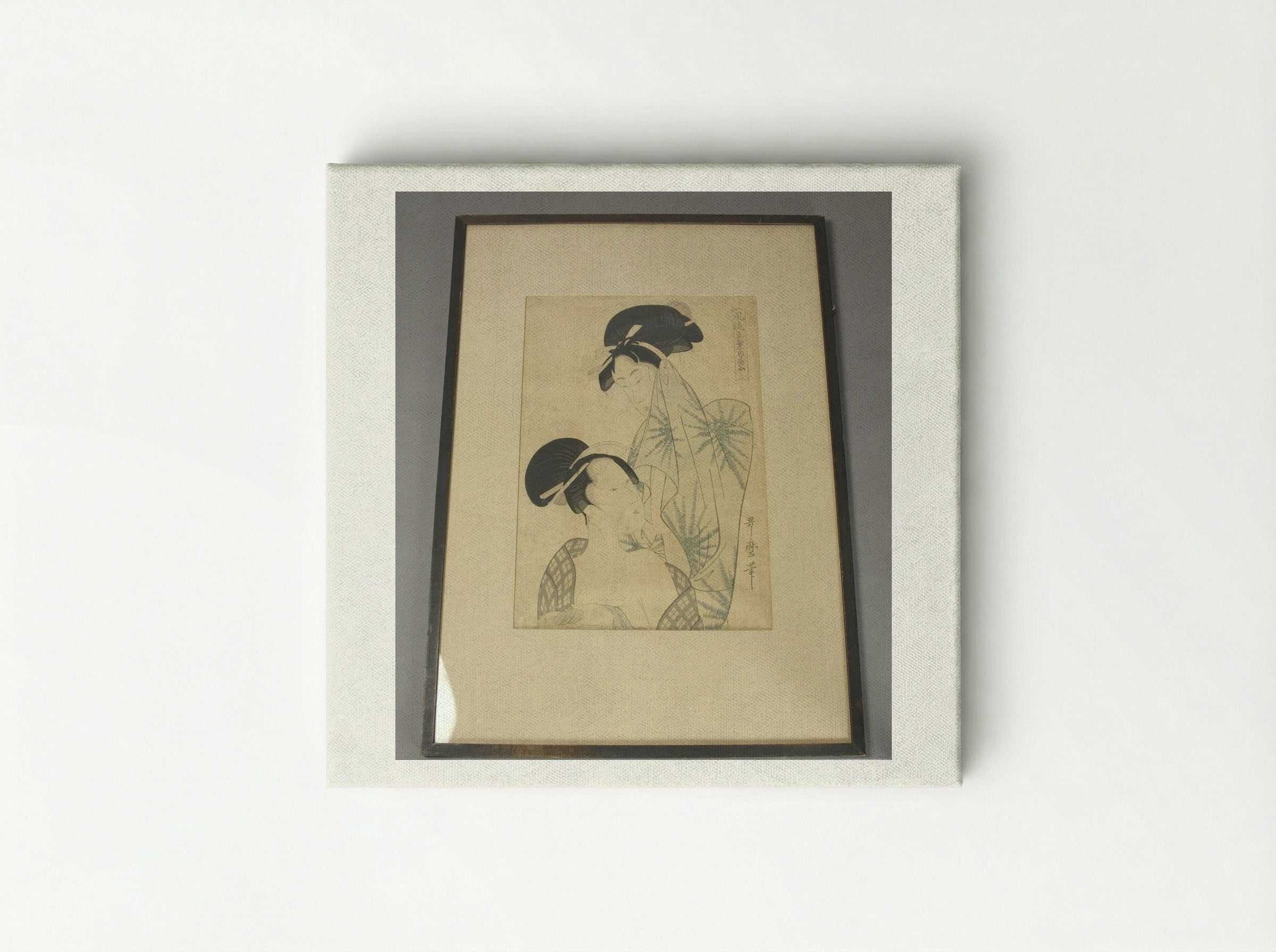 Two Women after Bath, from the series Elegant Pines of Fivefold Needles (Furyu goyo no matsu) - Kitagawa Utamaro - Canvas