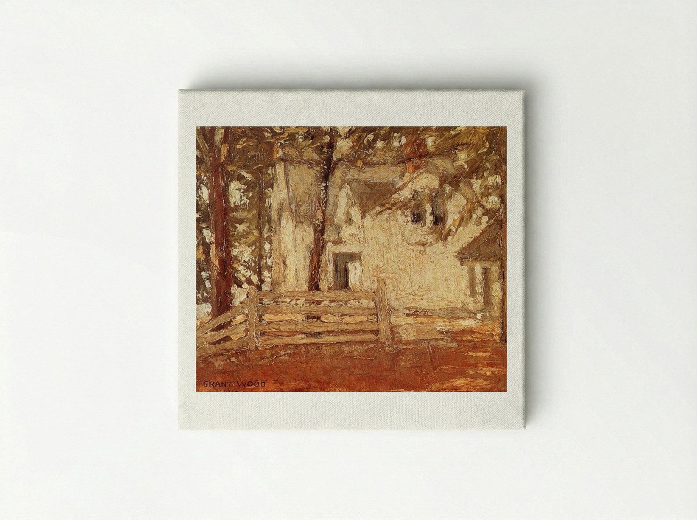 Grandmother's House - Grant Wood - Canvas