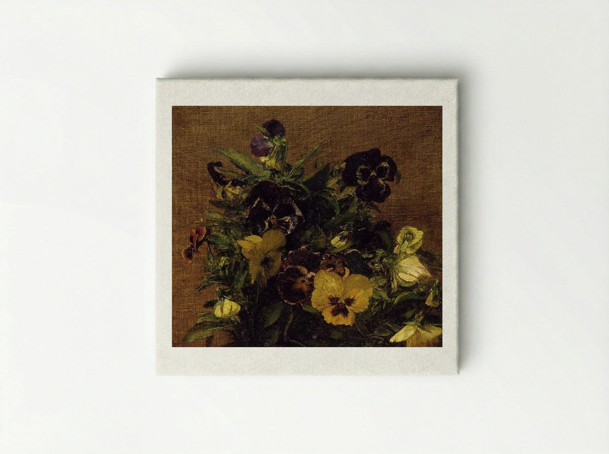 Pansies - Henri Fantin-Latour - Canvas