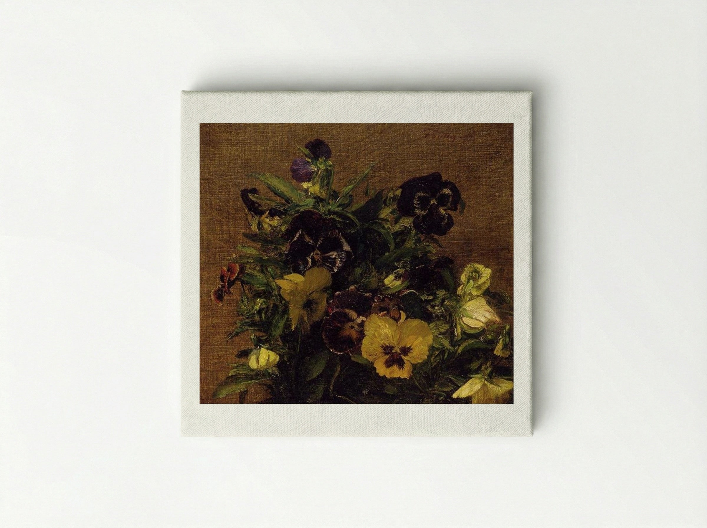 Pansies - Henri Fantin-Latour - Canvas