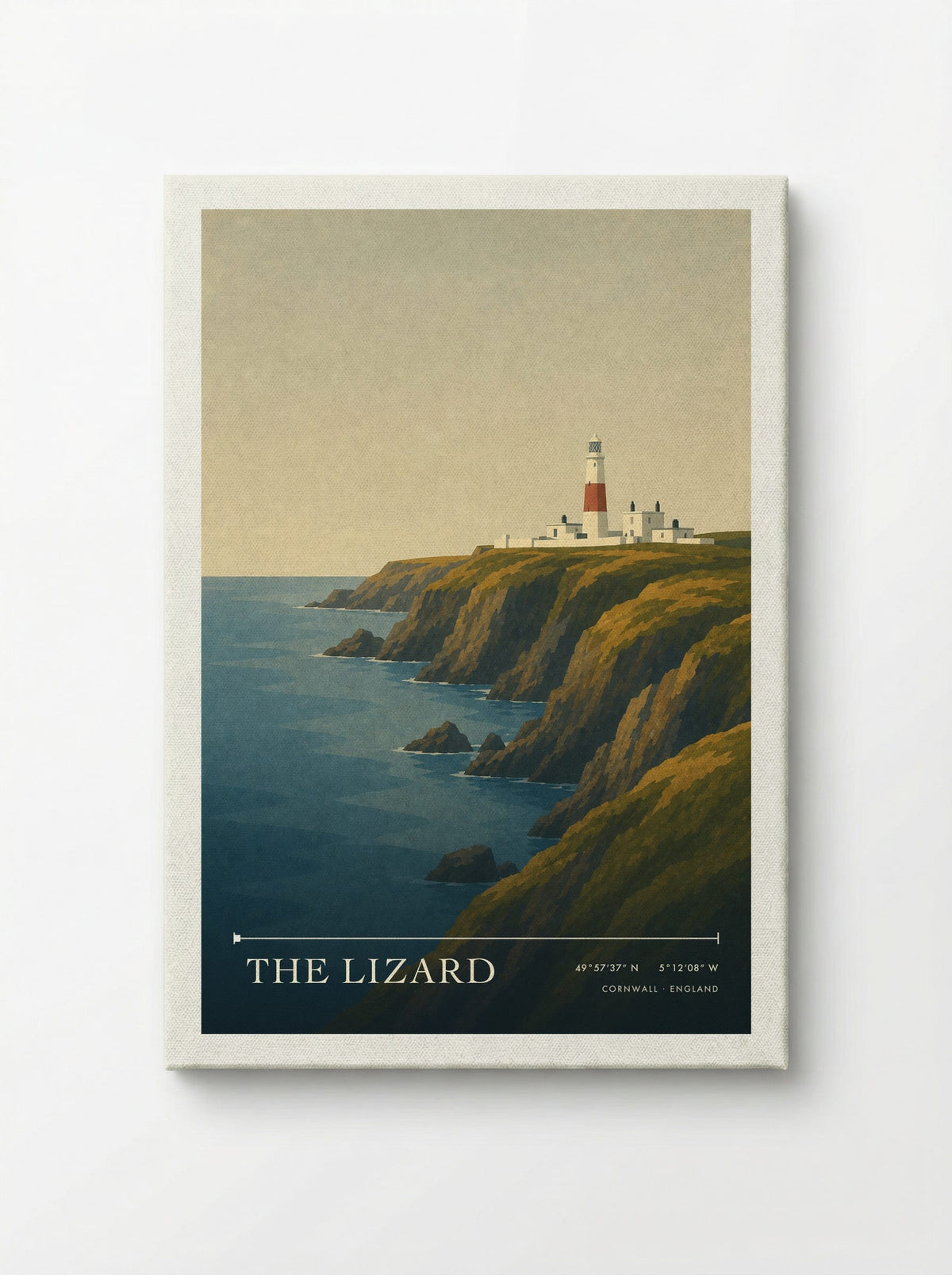 The Lizard Cornwall Travel Poster - Canvas