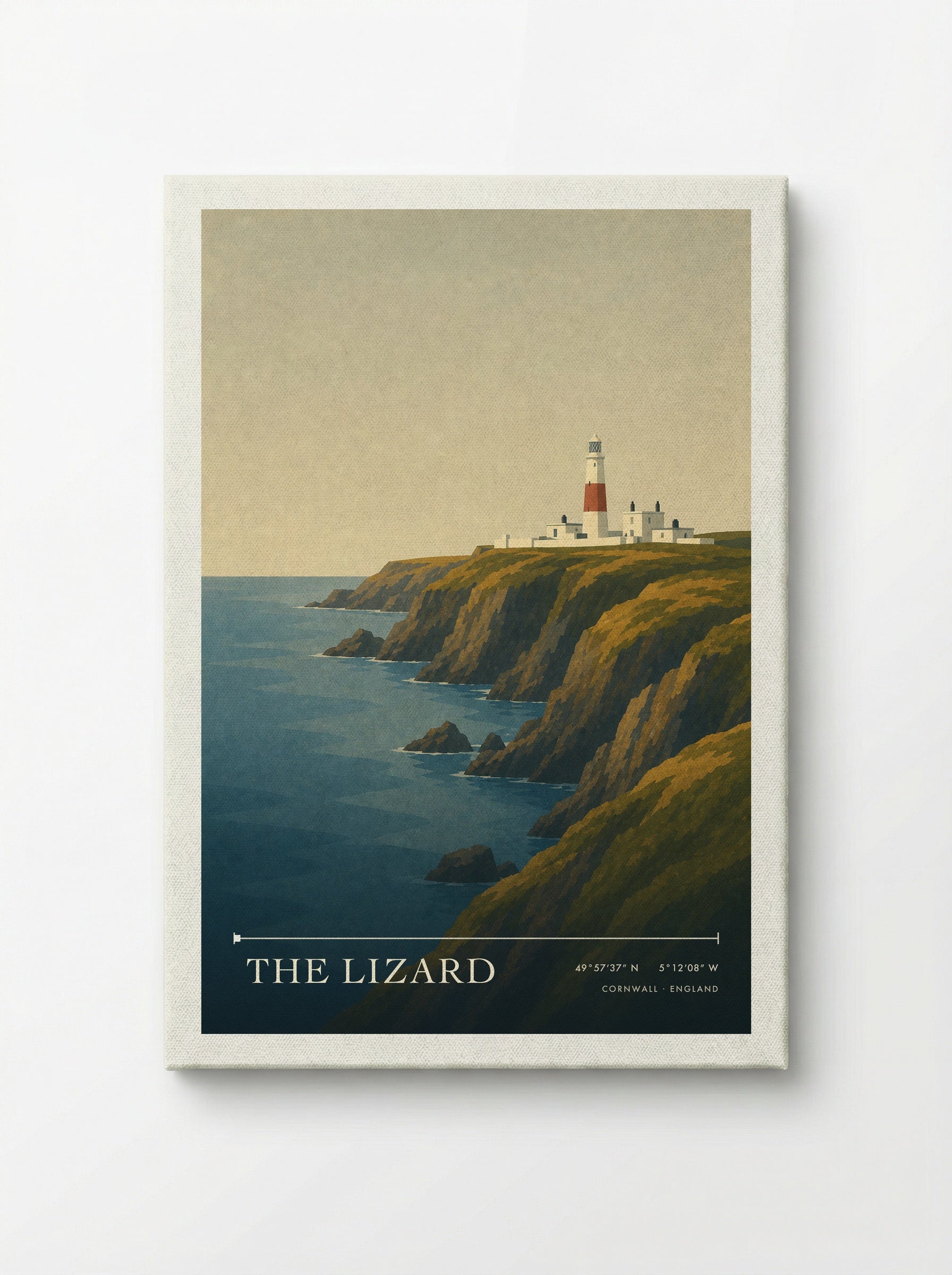 The Lizard Cornwall Travel Poster - Canvas