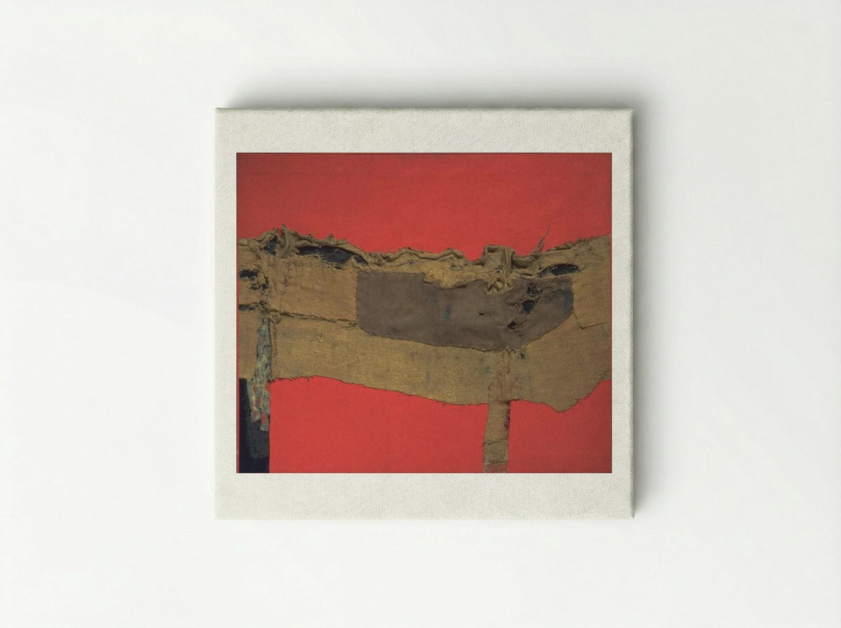 Sacking and Red - Alberto Burri - Canvas