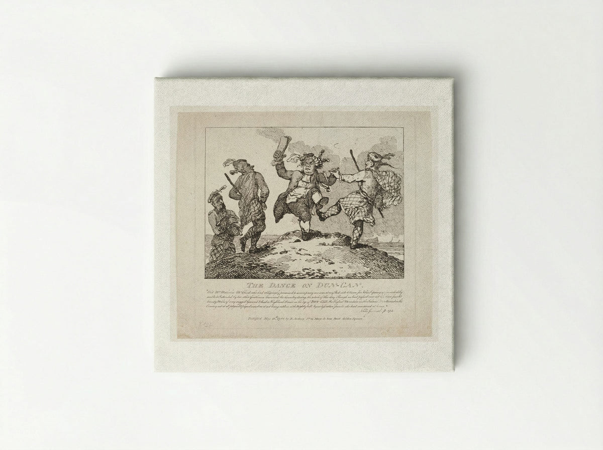 The Dance on Dun-Can - Thomas Rowlandson - Canvas