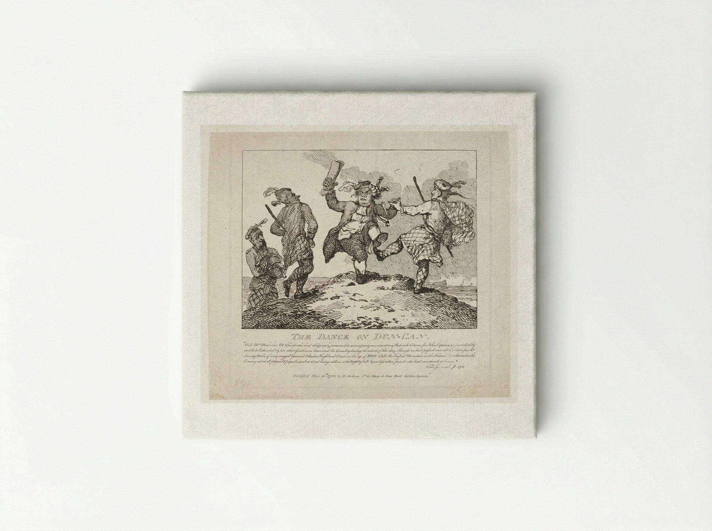 The Dance on Dun-Can - Thomas Rowlandson - Canvas