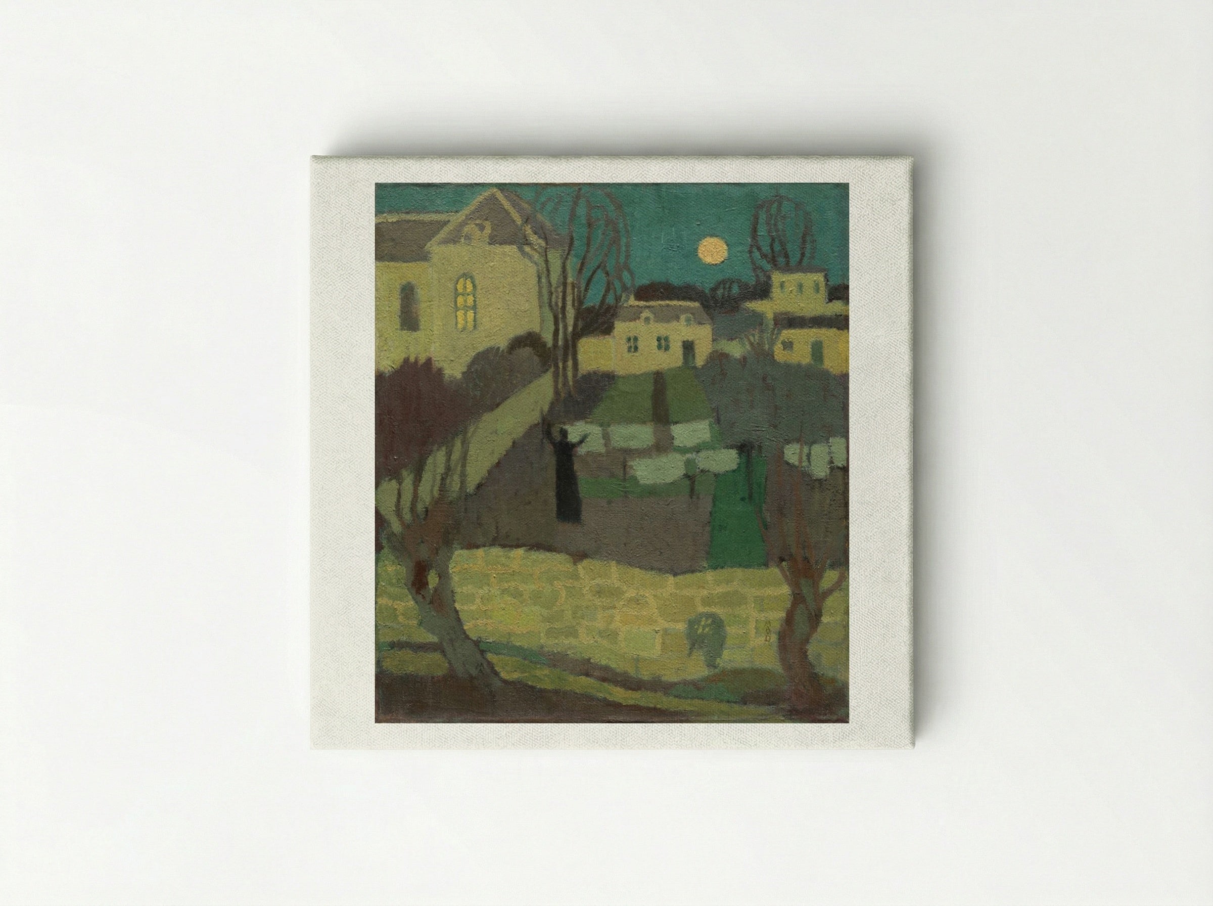 Drying the Linen, or Moonrise at the Priory - Maurice Denis - Canvas