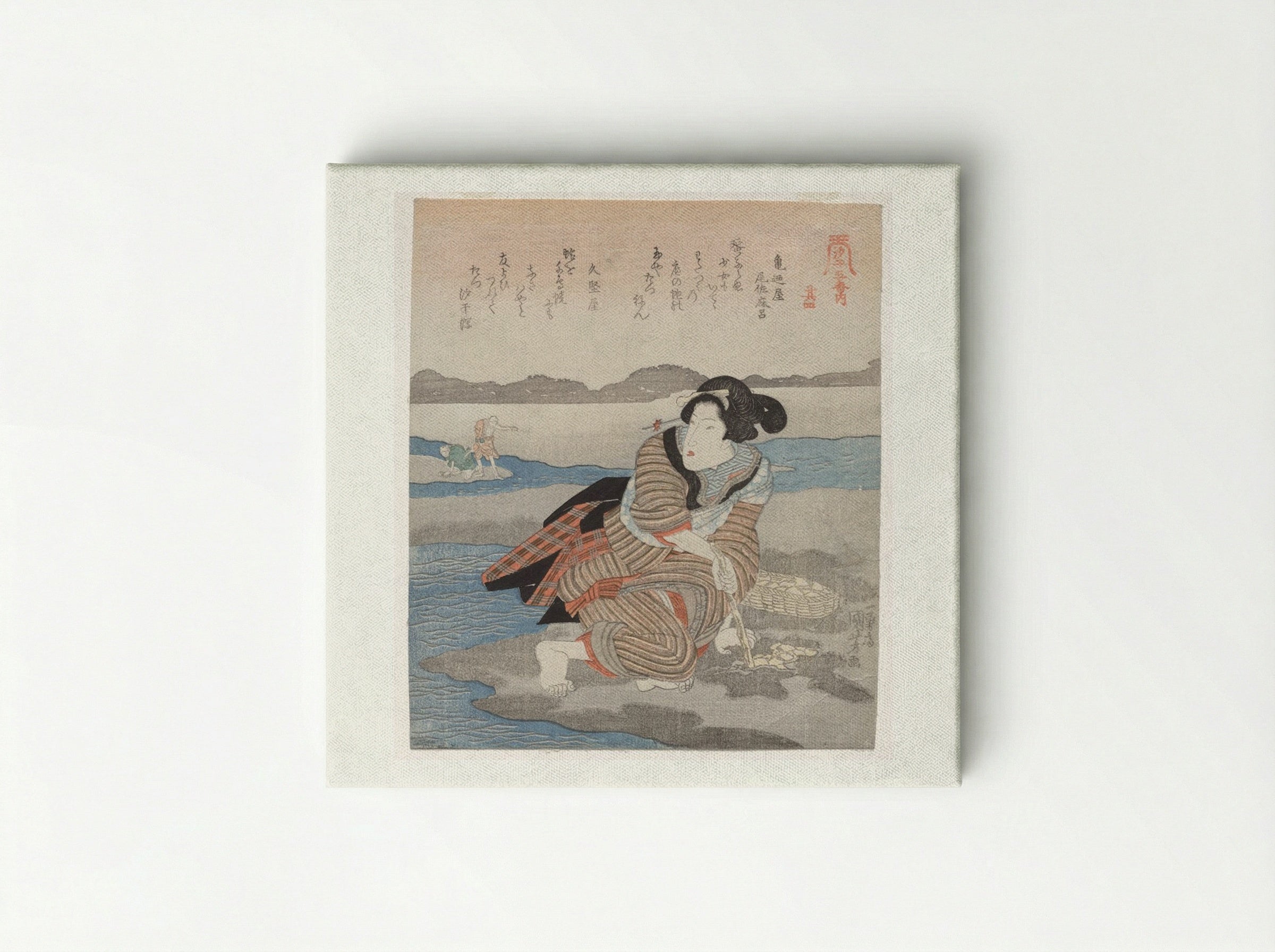 Fourth Print from A Low Tide Pentaptych - Utagawa Kuniyoshi - Canvas