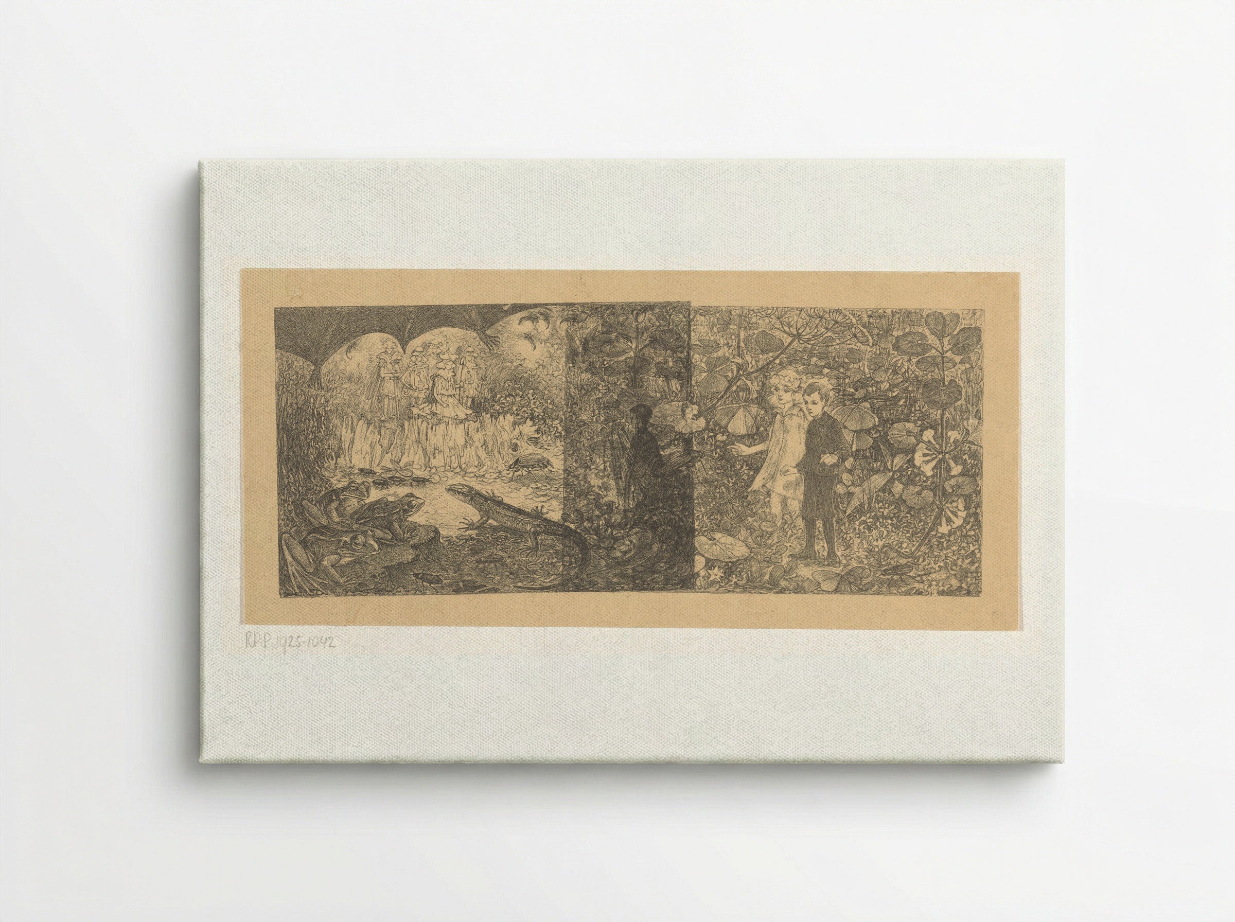 Johannes en Windekind bij de elfenkoning Oberon - Edzard Koning - Canvas