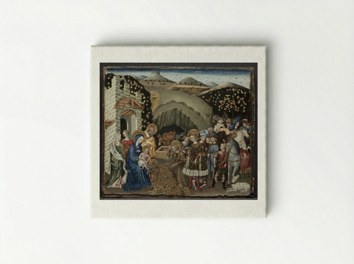 The Adoration of the Magi - Giovanni di Paolo - Canvas