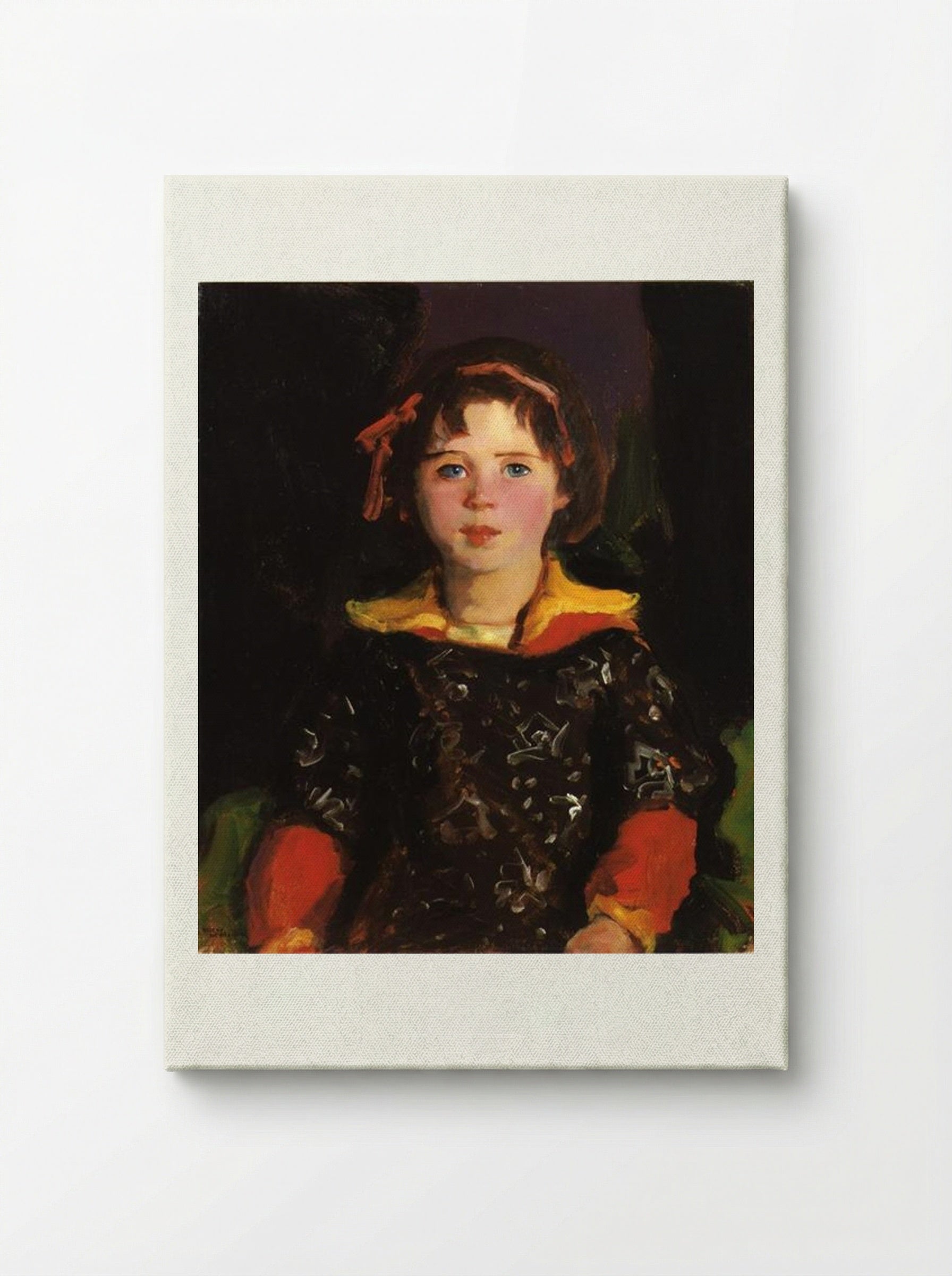 Bridgie (Girl with Chinese Dress) - Robert Henri - Canvas