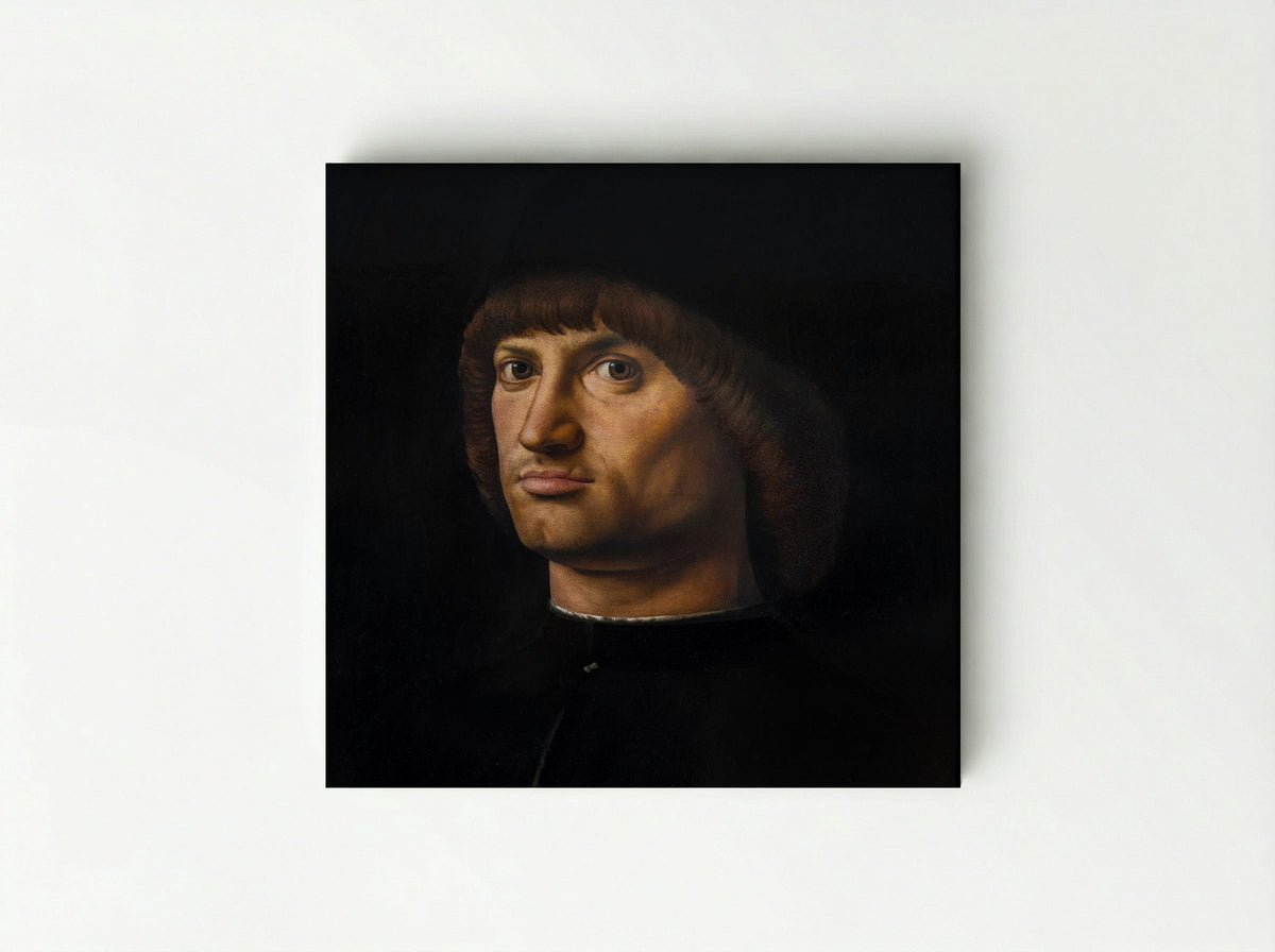 Portrait of a Man (Trivulzio portrait) - Antonello da Messina - Canvas