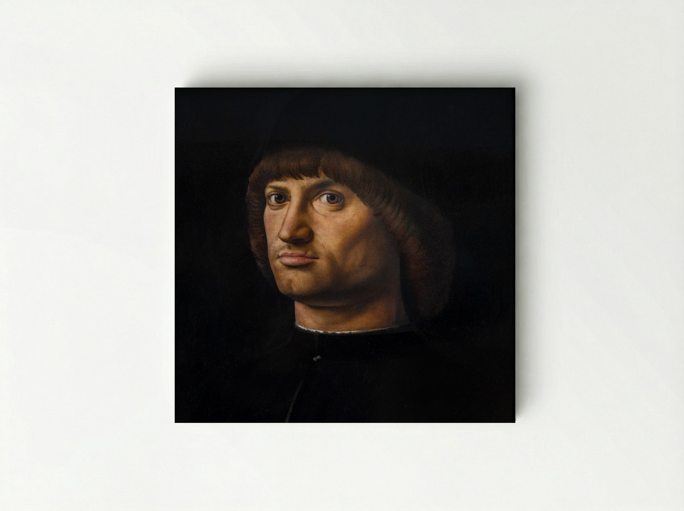 Portrait of a Man (Trivulzio portrait) - Antonello da Messina - Canvas