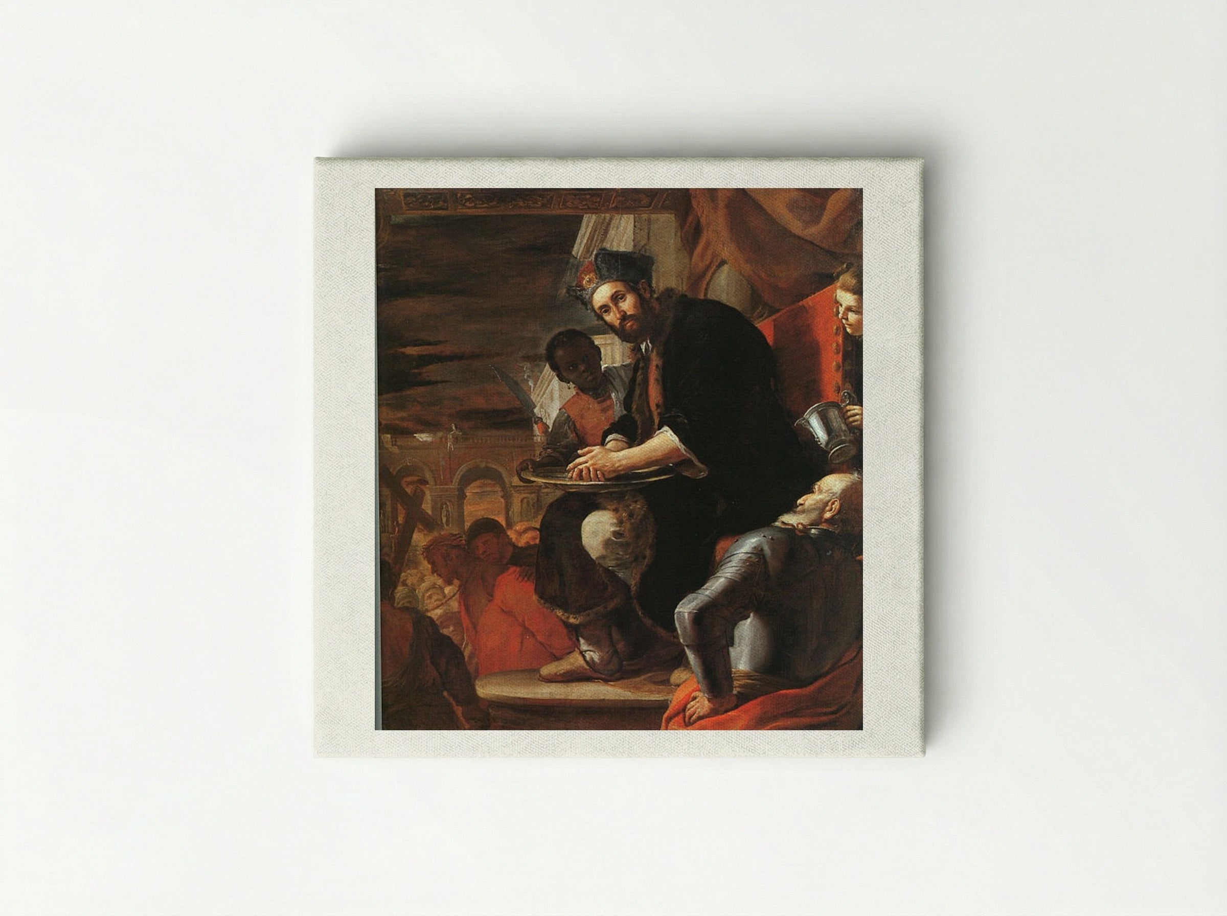 Pilate Washing His Hands - Mattia Preti - Canvas