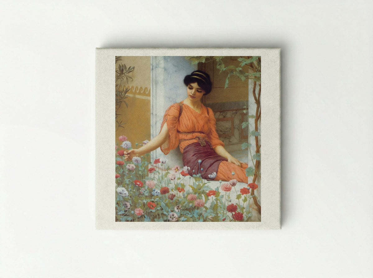 Summer Flowers - John William Godward - Canvas