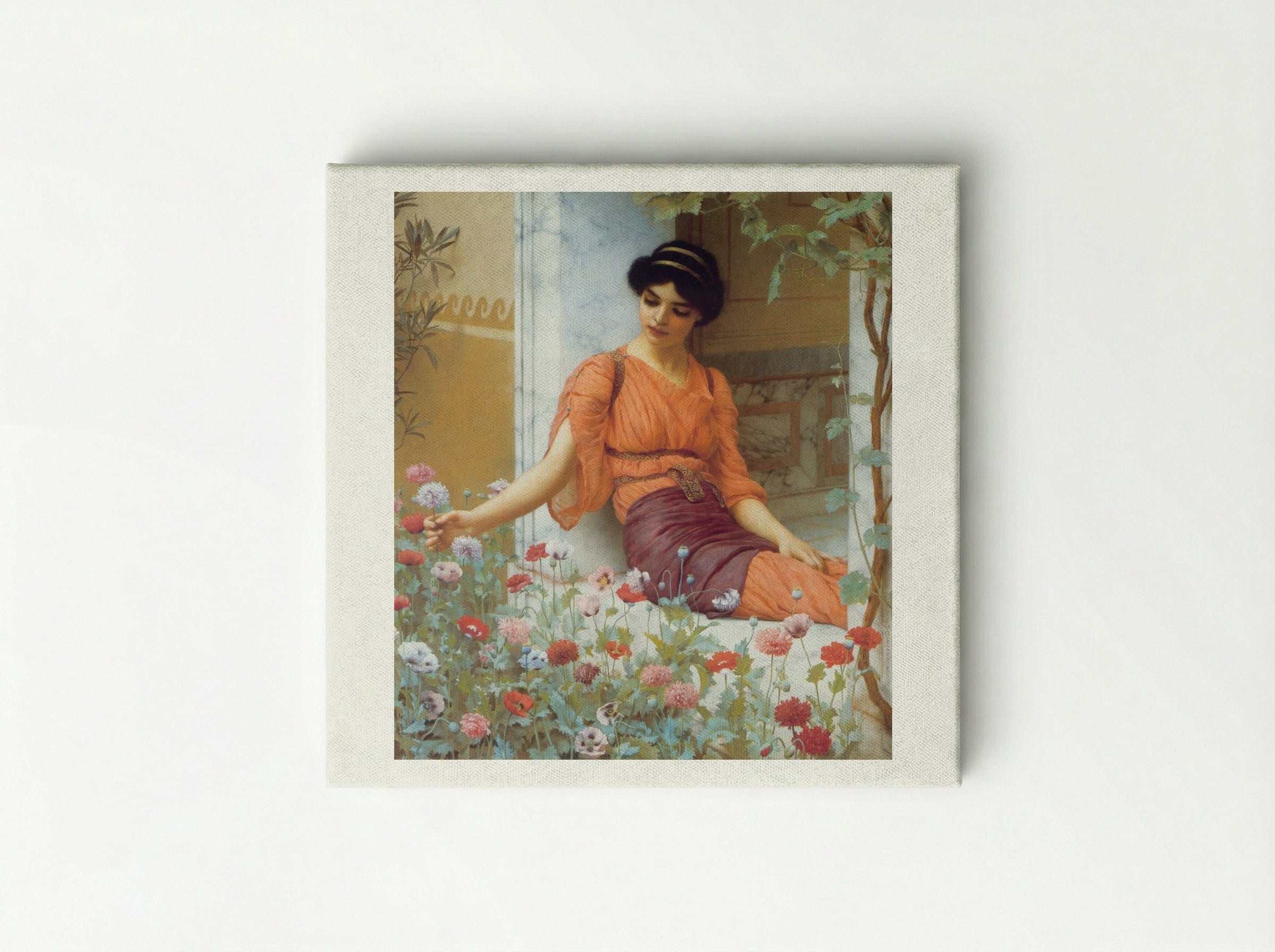 Summer Flowers - John William Godward - Canvas