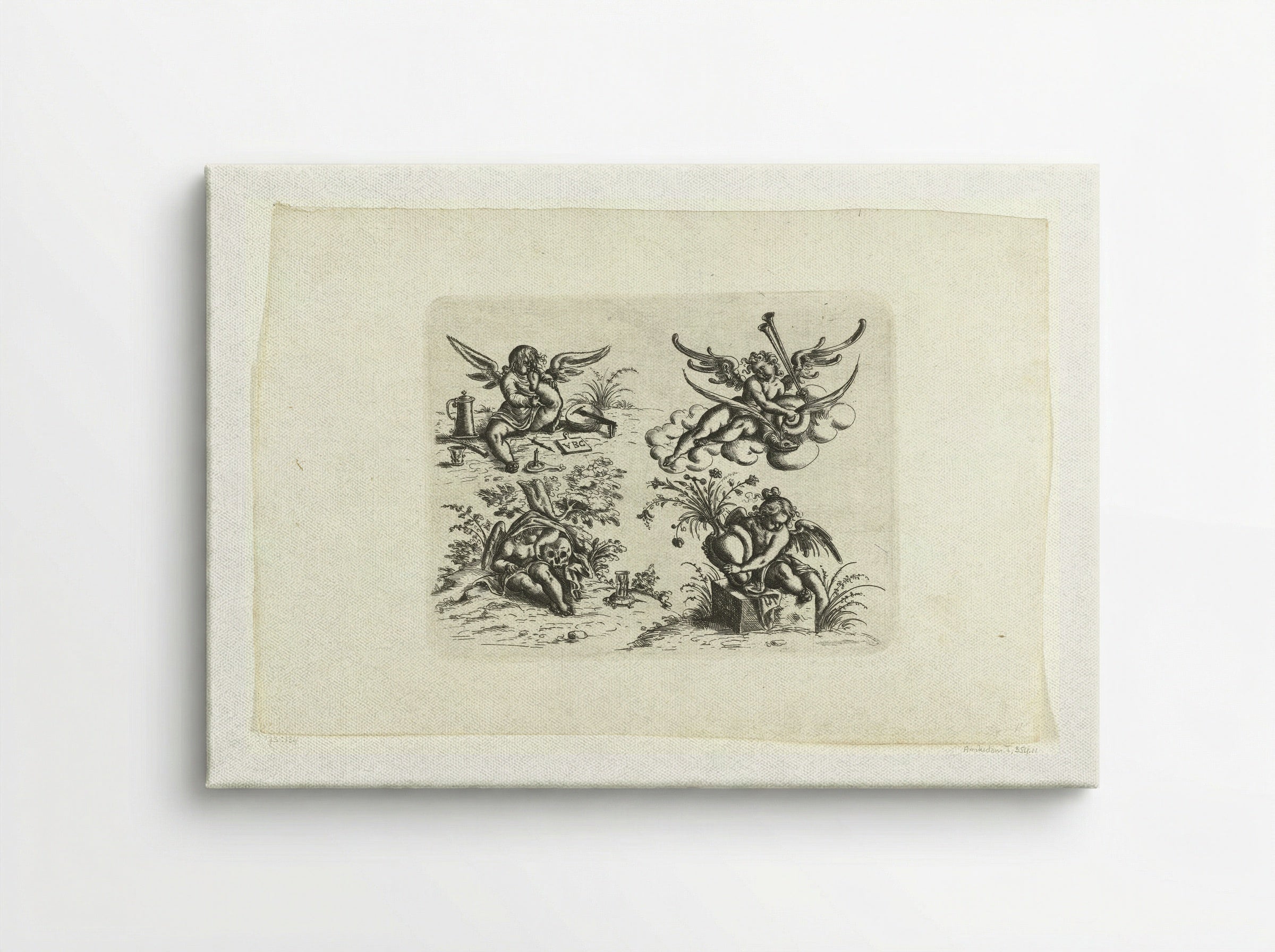 Vier putti - Christoph Jamnitzer - Canvas