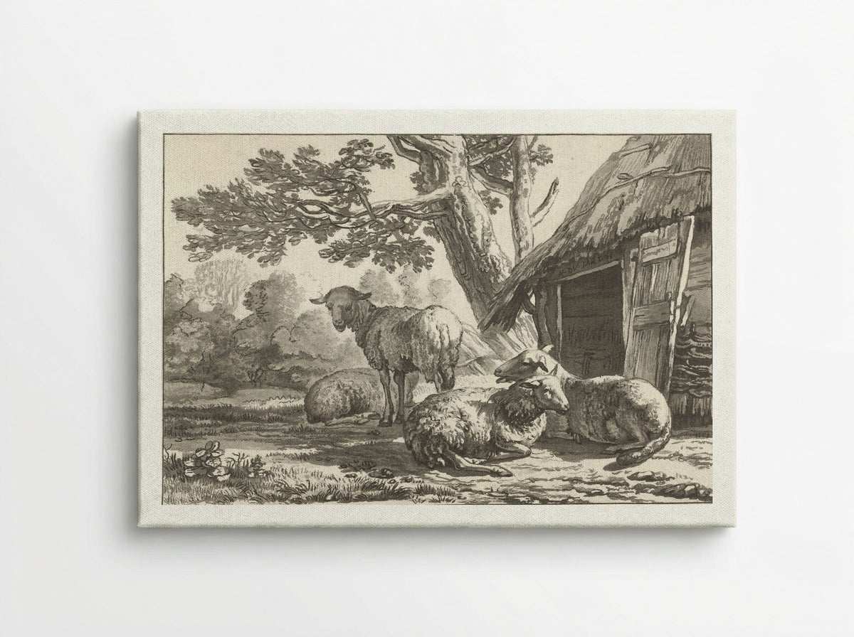 Schaapskooi (Sheepfold) - Cornelis Brouwer - Canvas