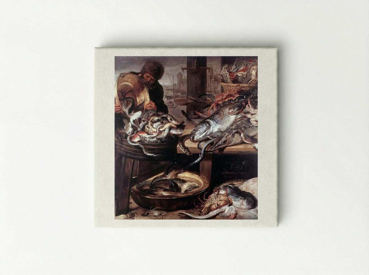 The Fishmonger - Frans Snyders - Canvas