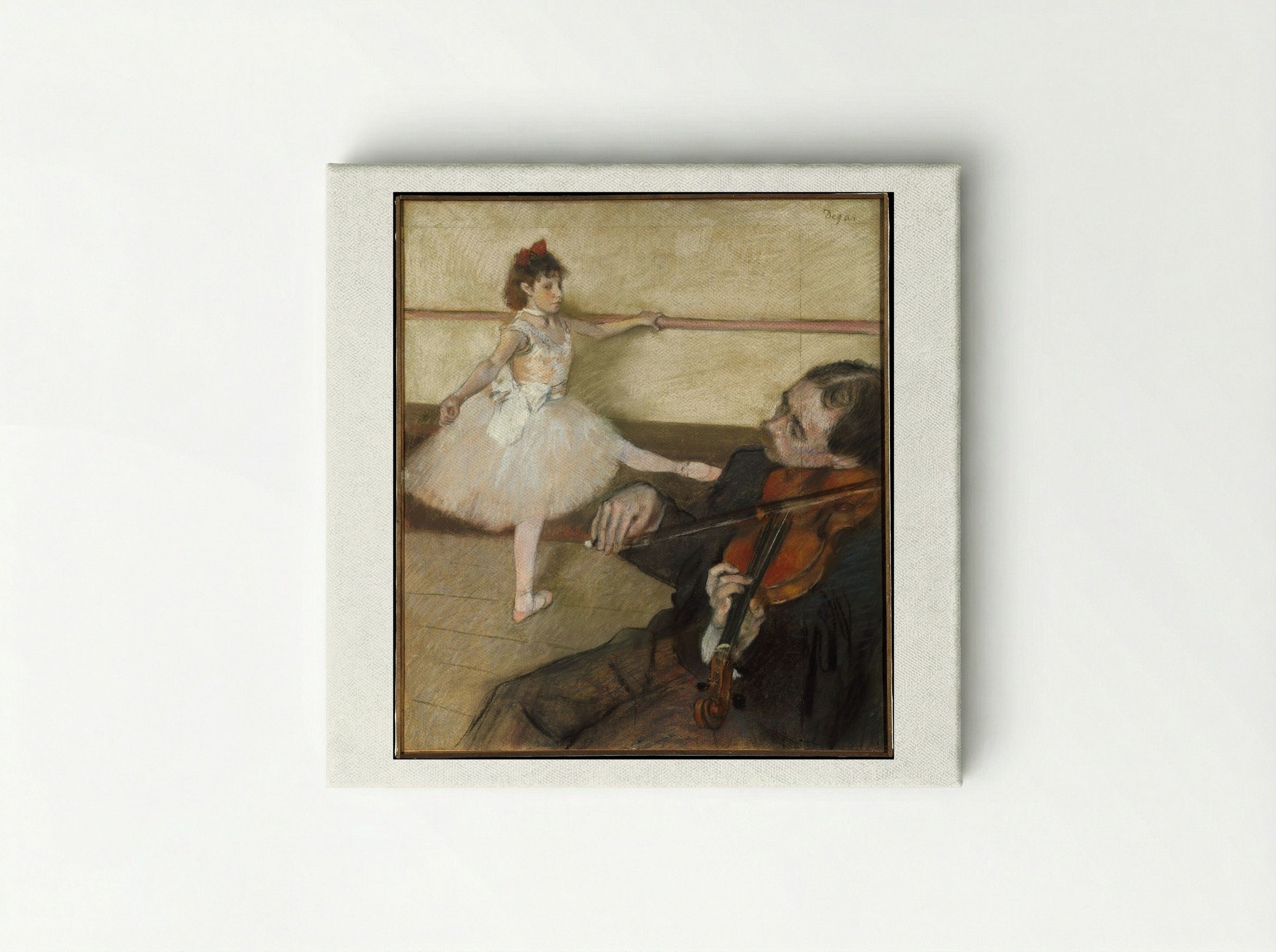 The Dance Lesson - Edgar Degas - Canvas