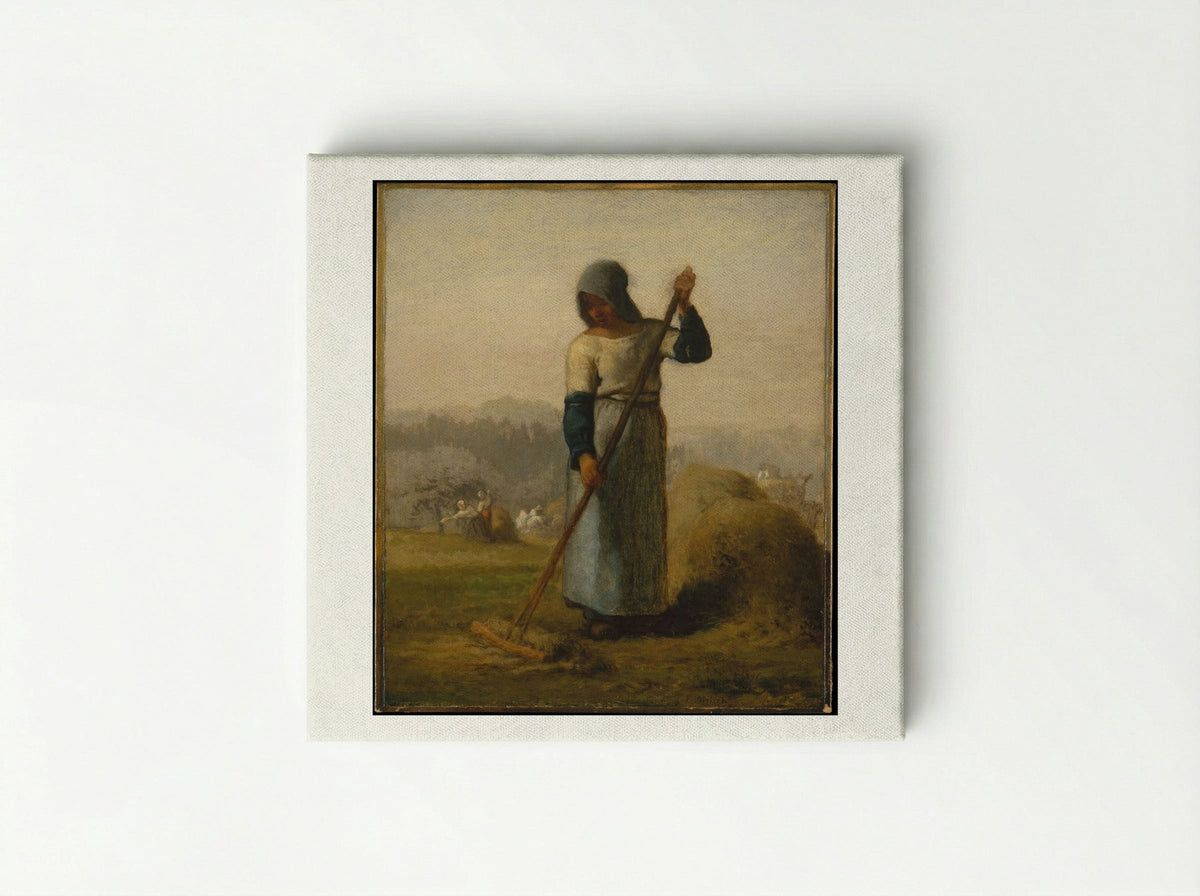 Woman with a Rake - Jean-François Millet - Canvas