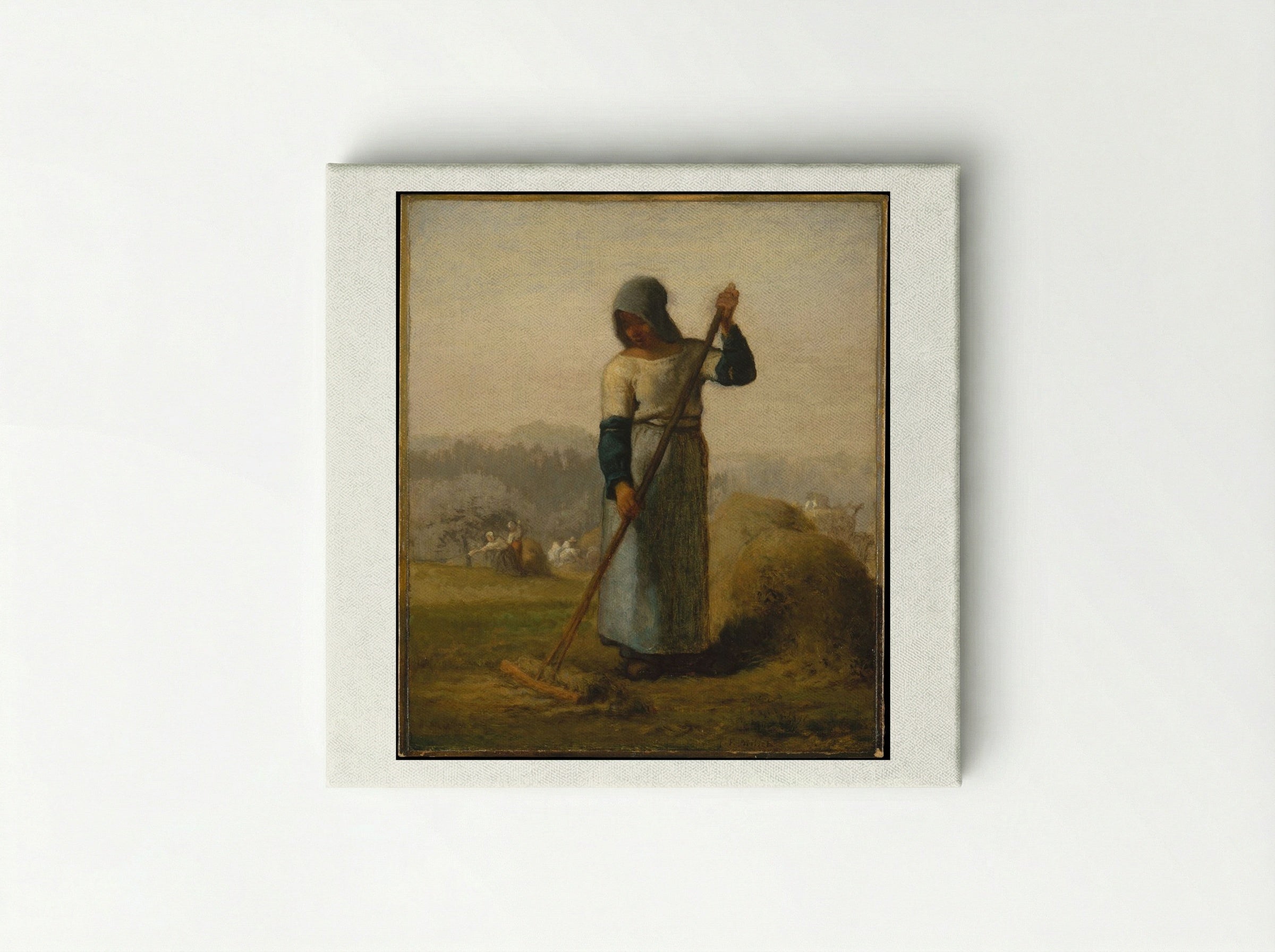 Woman with a Rake - Jean-François Millet - Canvas
