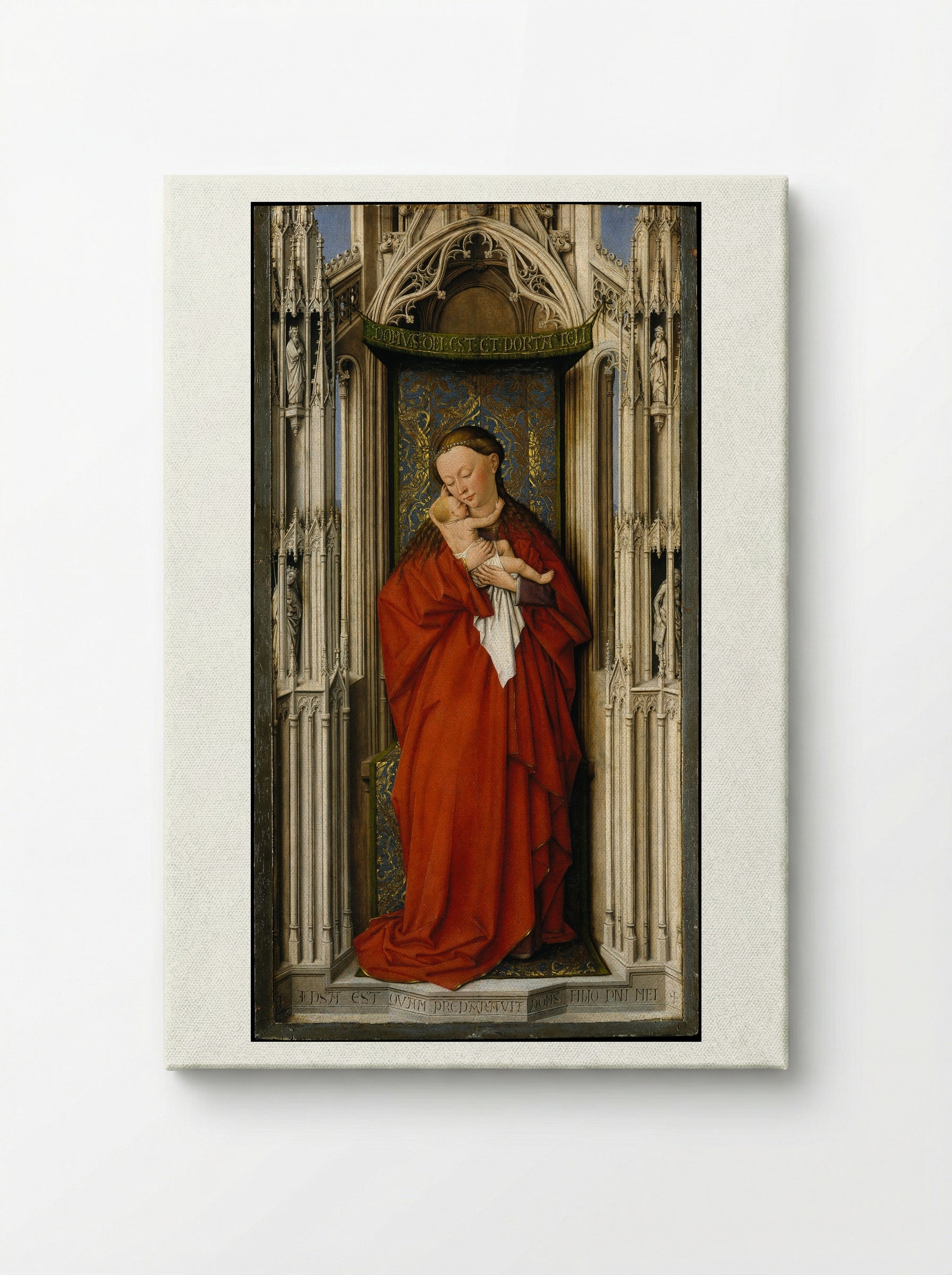 Virgin and Child in a Niche - Jan van Eyck - Canvas