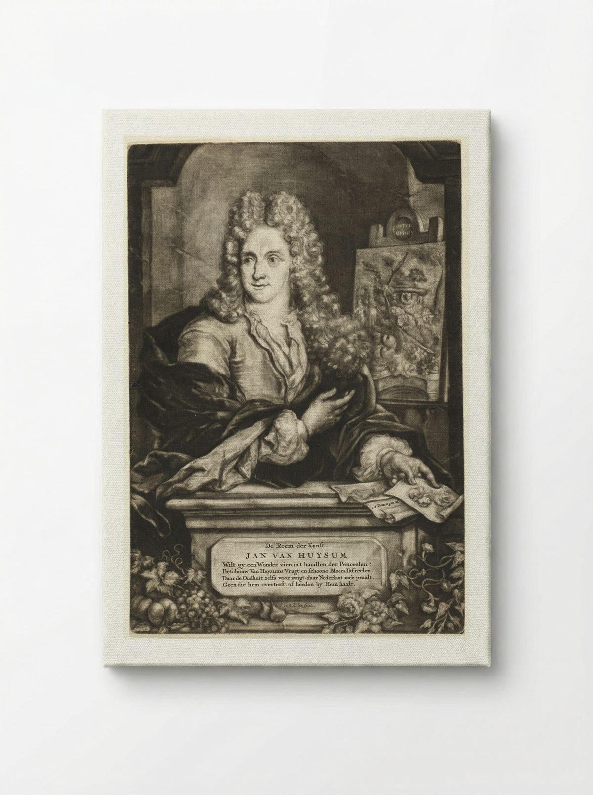 Portrait of Jan van Huysum - Arnoud van Halen - Canvas