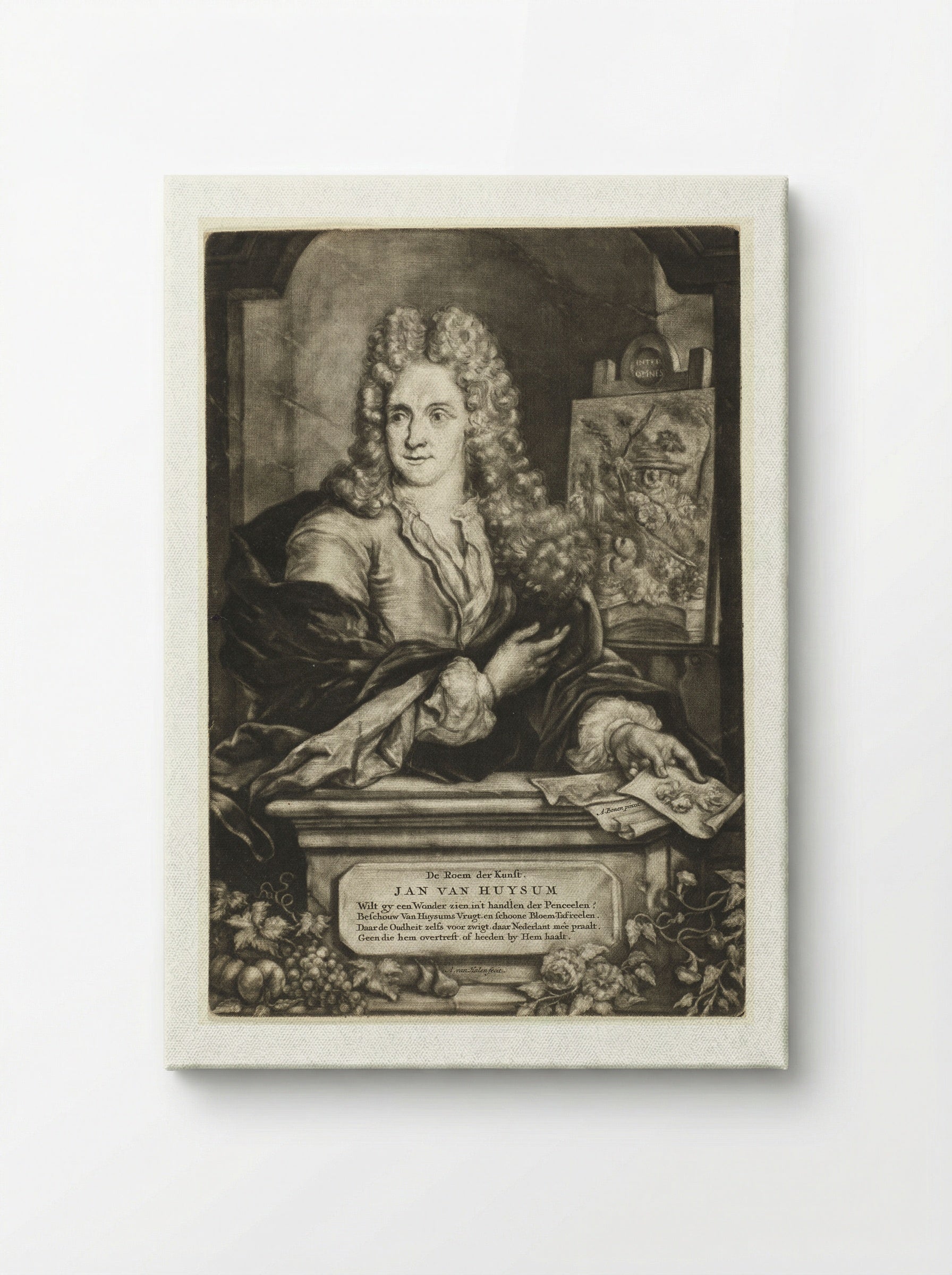 Portrait of Jan van Huysum - Arnoud van Halen - Canvas