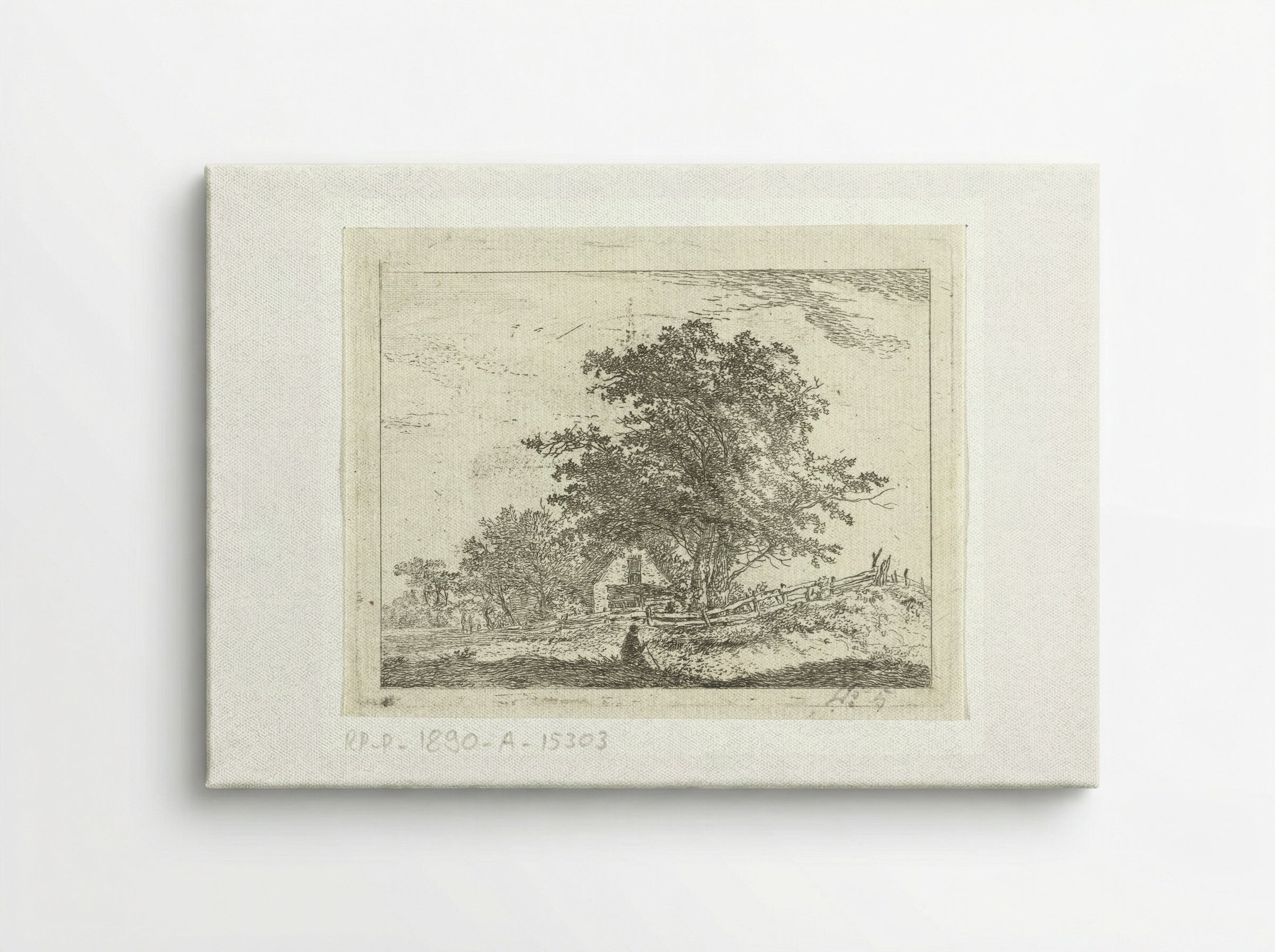 Landschap met rustende wandelaars - Hermanus van Brussel - Canvas