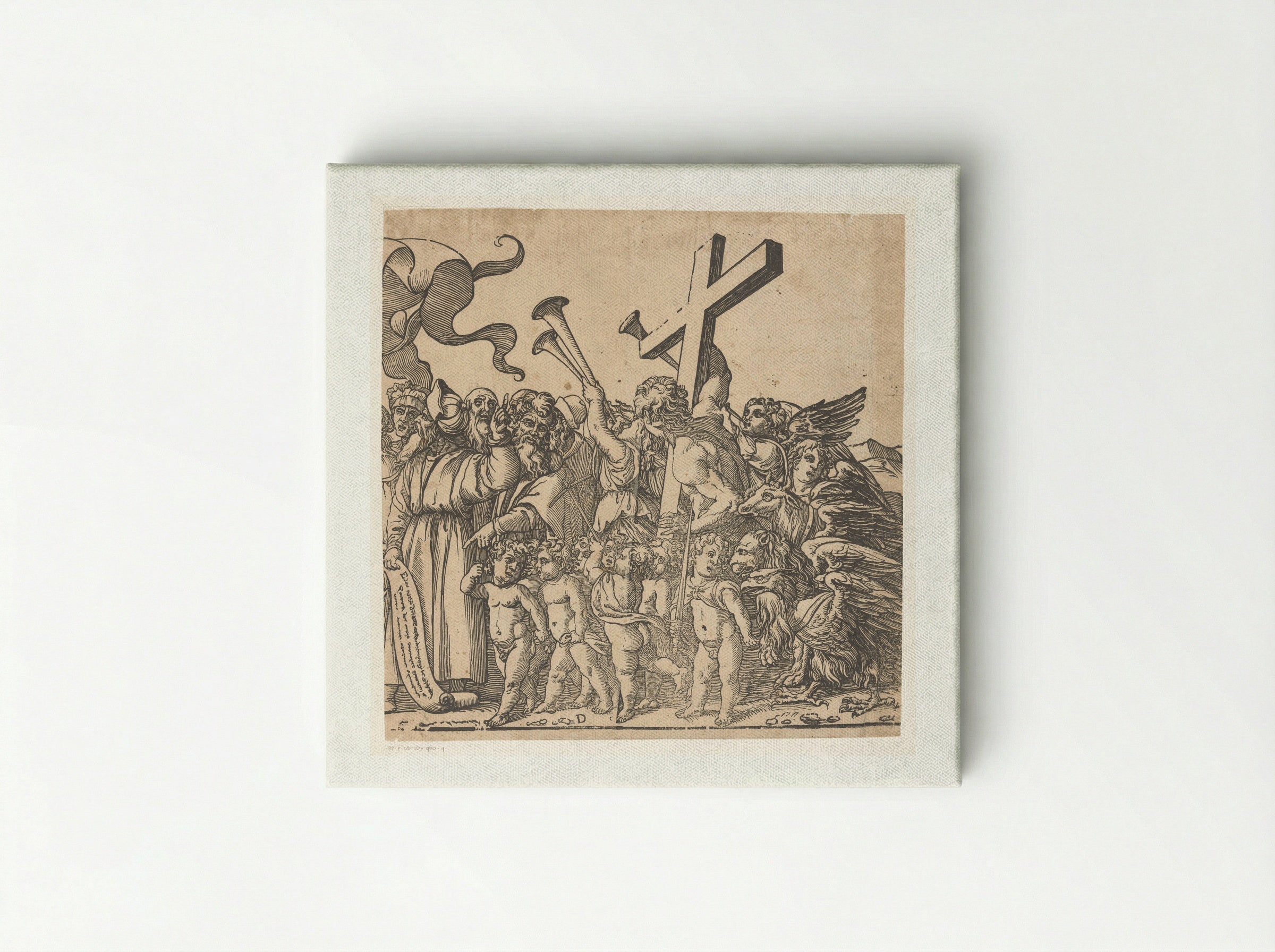 Triomf van Christus (vierde deel) - Andrea Andreani - Canvas