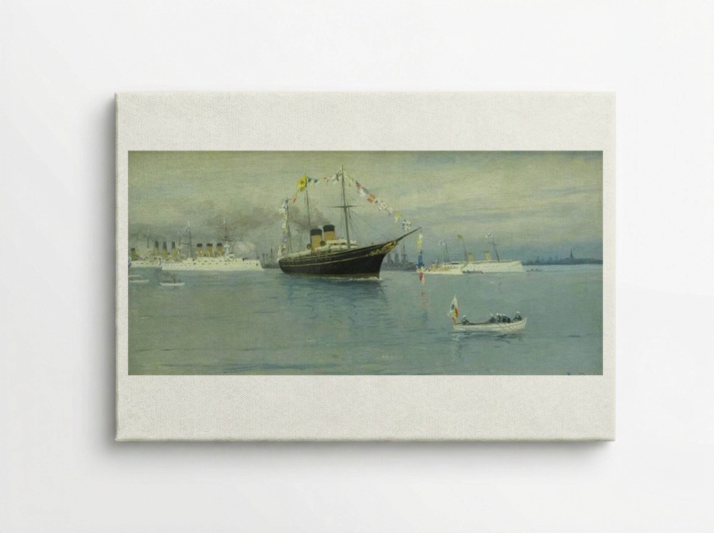 Parade of the Navy. Imperial yacht Standart. - Ivan Vladimirov - Canvas
