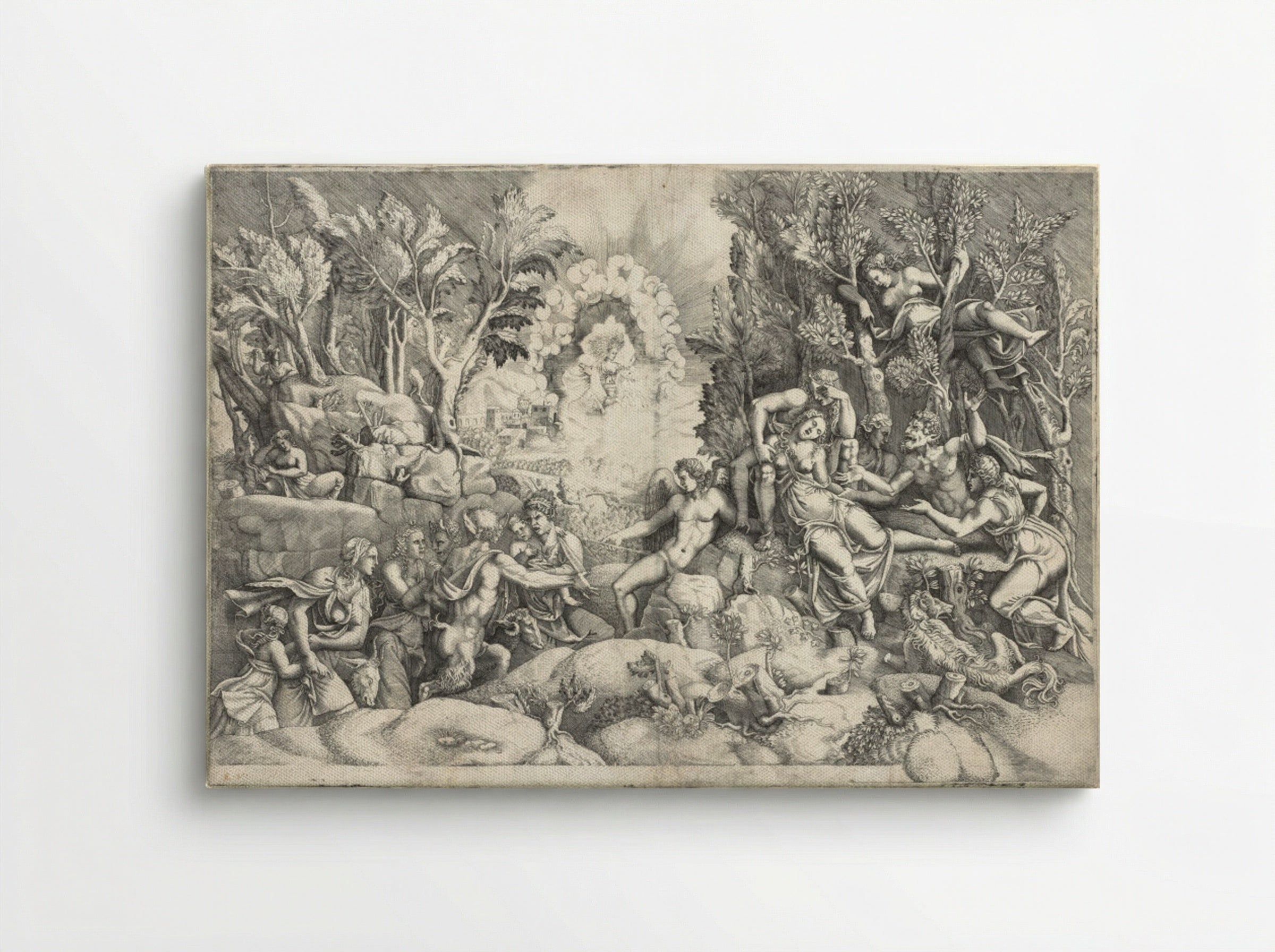 The Death of Procris - Giorgio Ghisi - Canvas