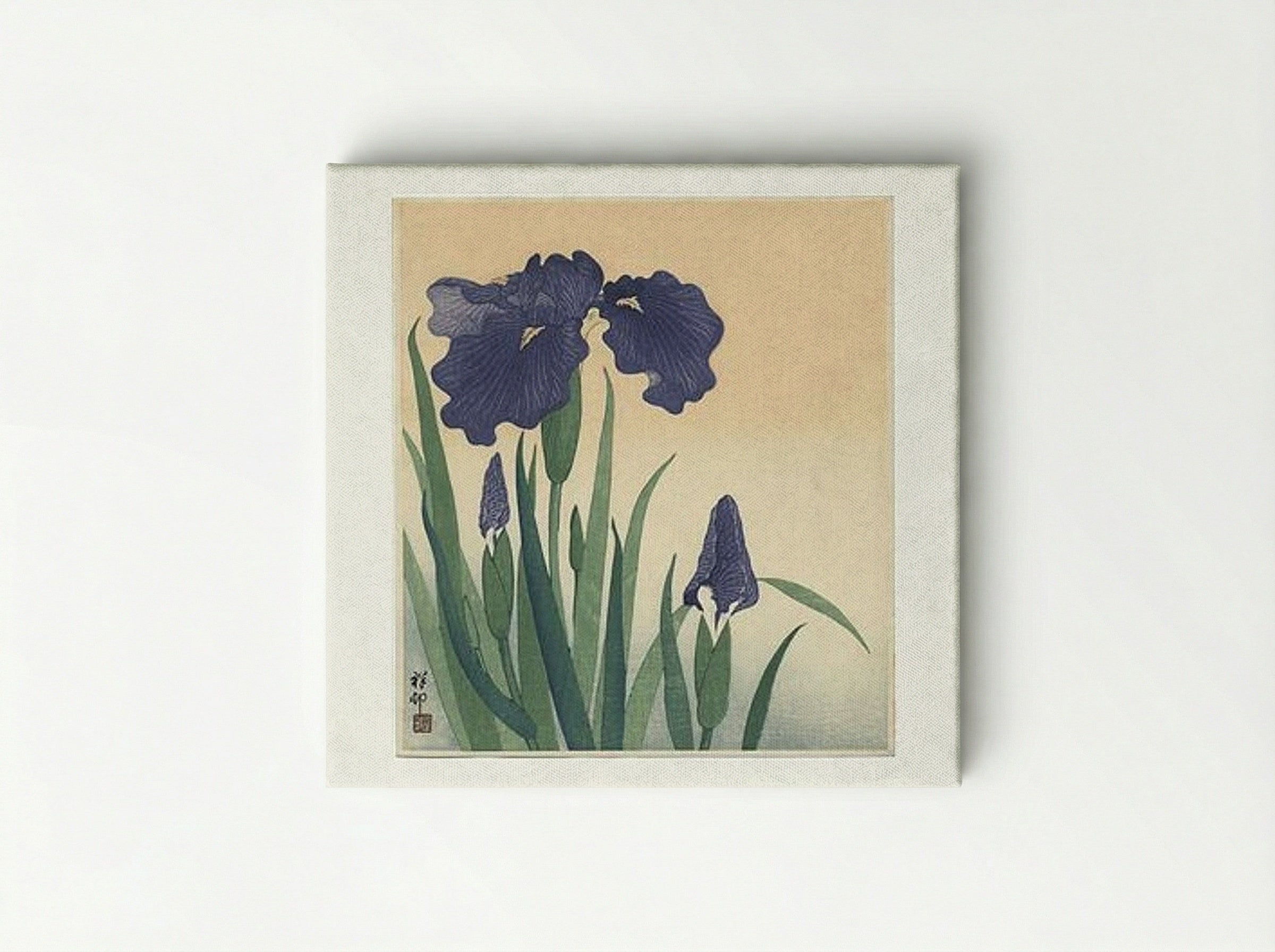 Flowering Iris - Ohara Koson - Canvas
