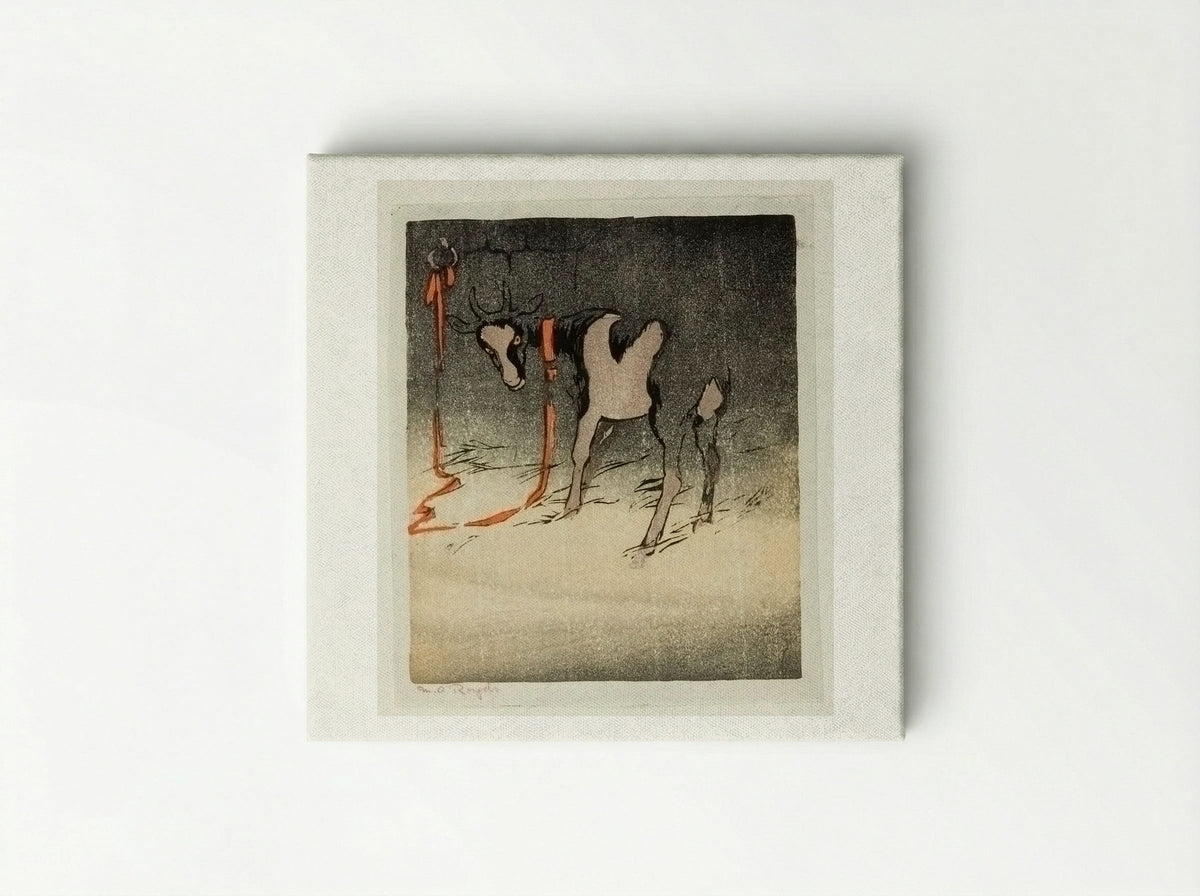 The Red Tether - Mabel Royds - Canvas