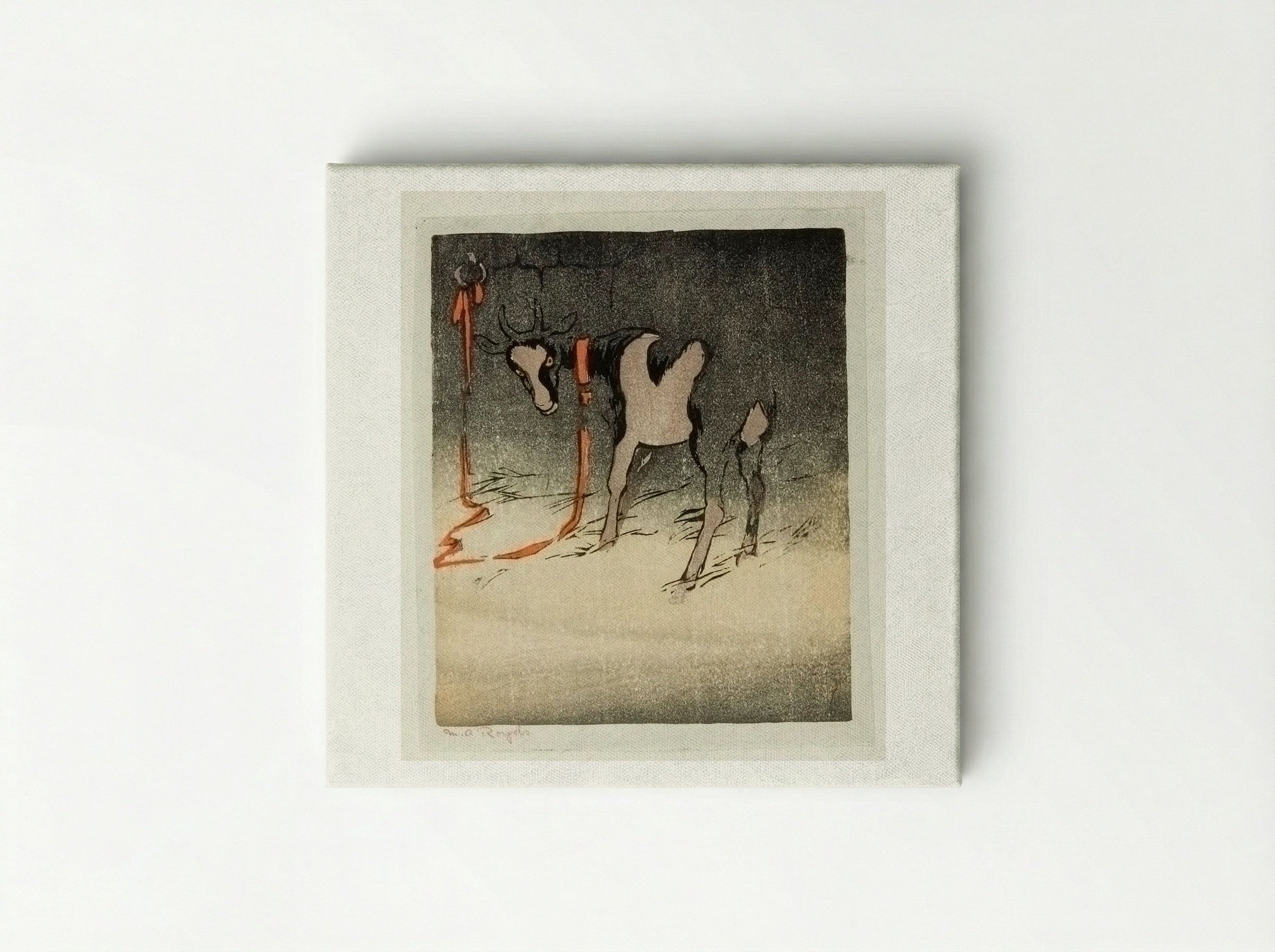 The Red Tether - Mabel Royds - Canvas