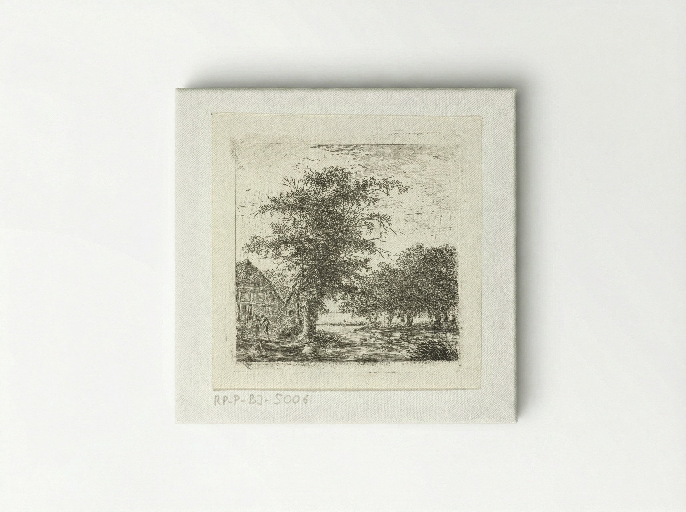 River in a Wooded Landscape - Hermanus van Brussel - Canvas