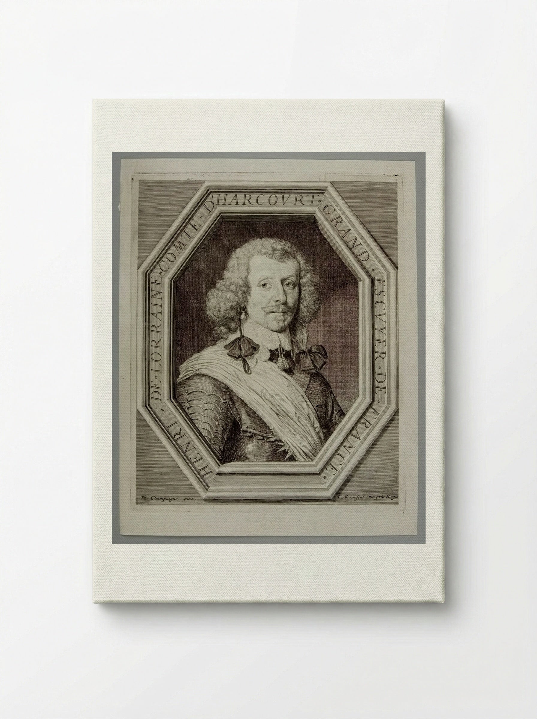 Henri de Lorraine, Comte d'Harcourt, Grand Escuyer de France - Jean Morin - Canvas
