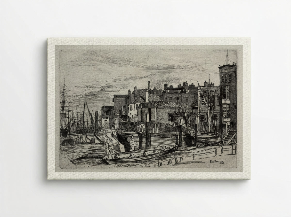 Thames Police - James McNeill Whistler - Canvas