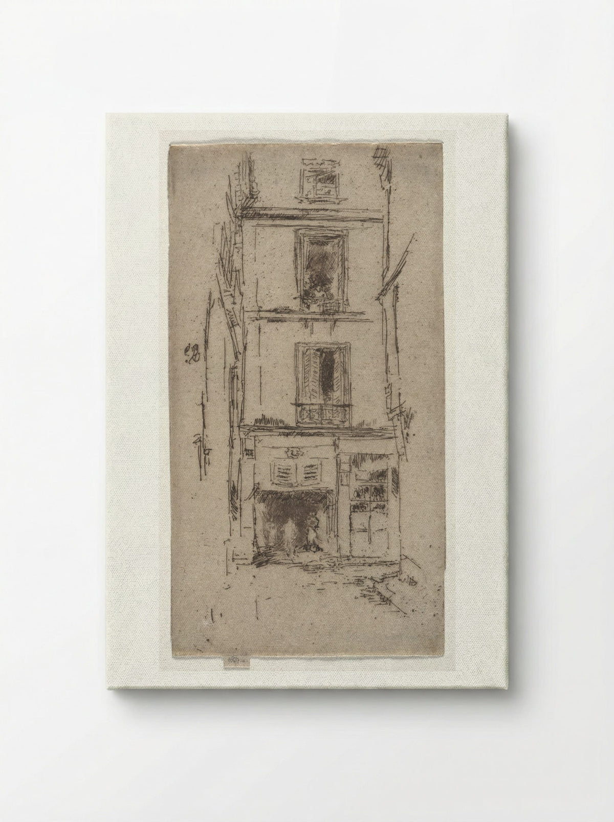 Rue des Bons Enfants, Tours - James McNeill Whistler - Canvas