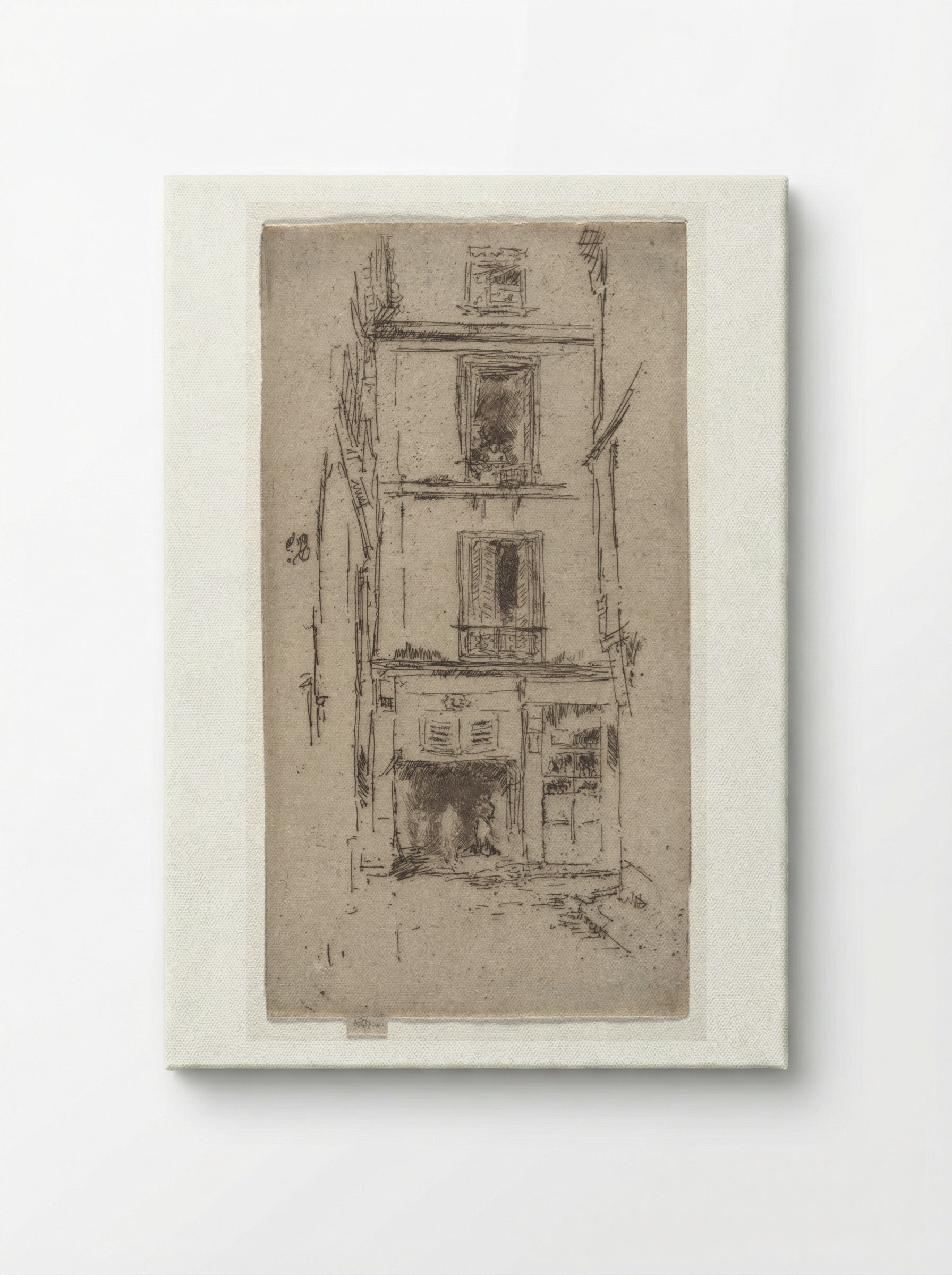 Rue des Bons Enfants, Tours - James McNeill Whistler - Canvas