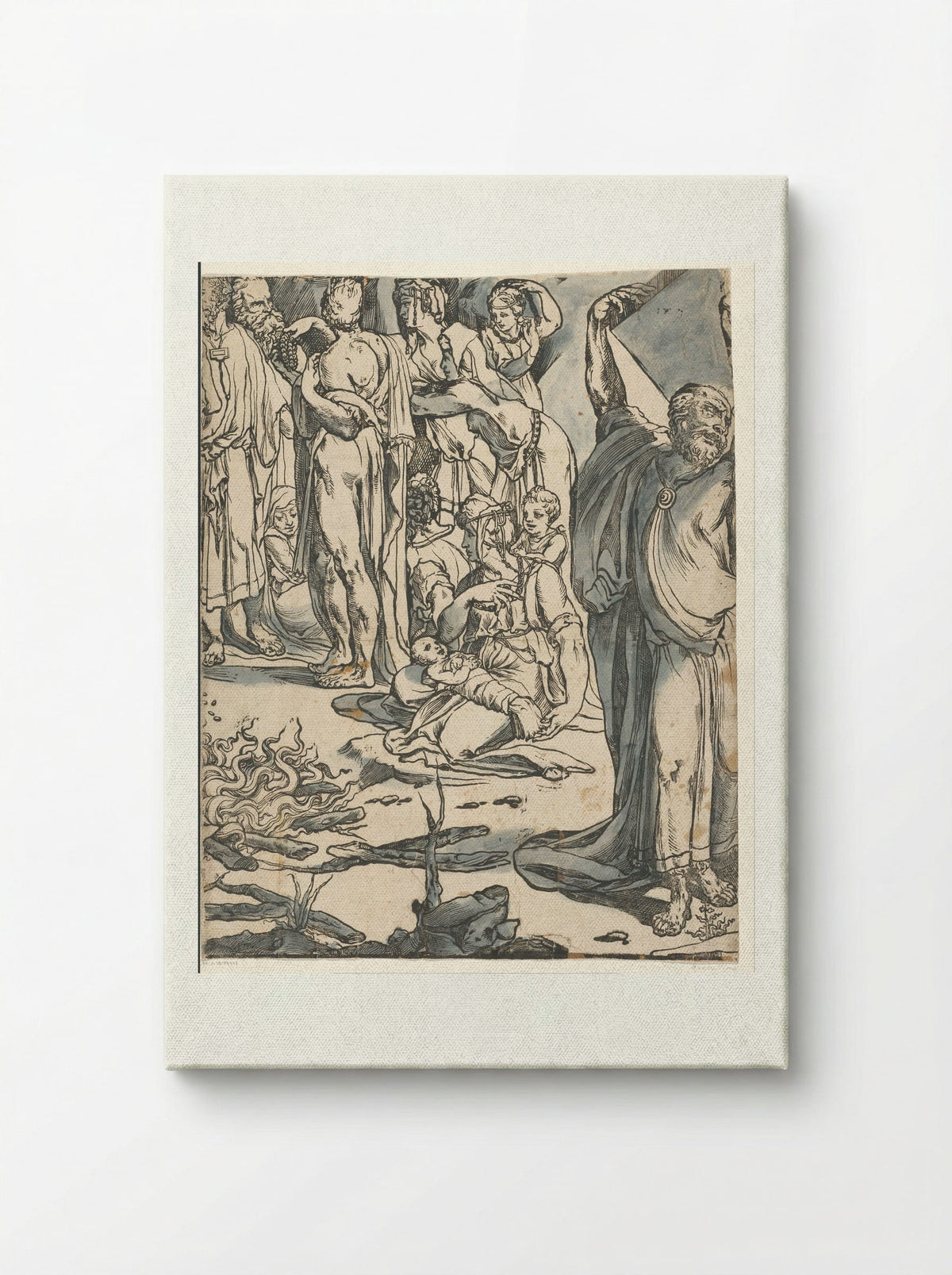 Moses Breaking the Tablets of the Law (Second Part) - Andrea Andreani - Canvas