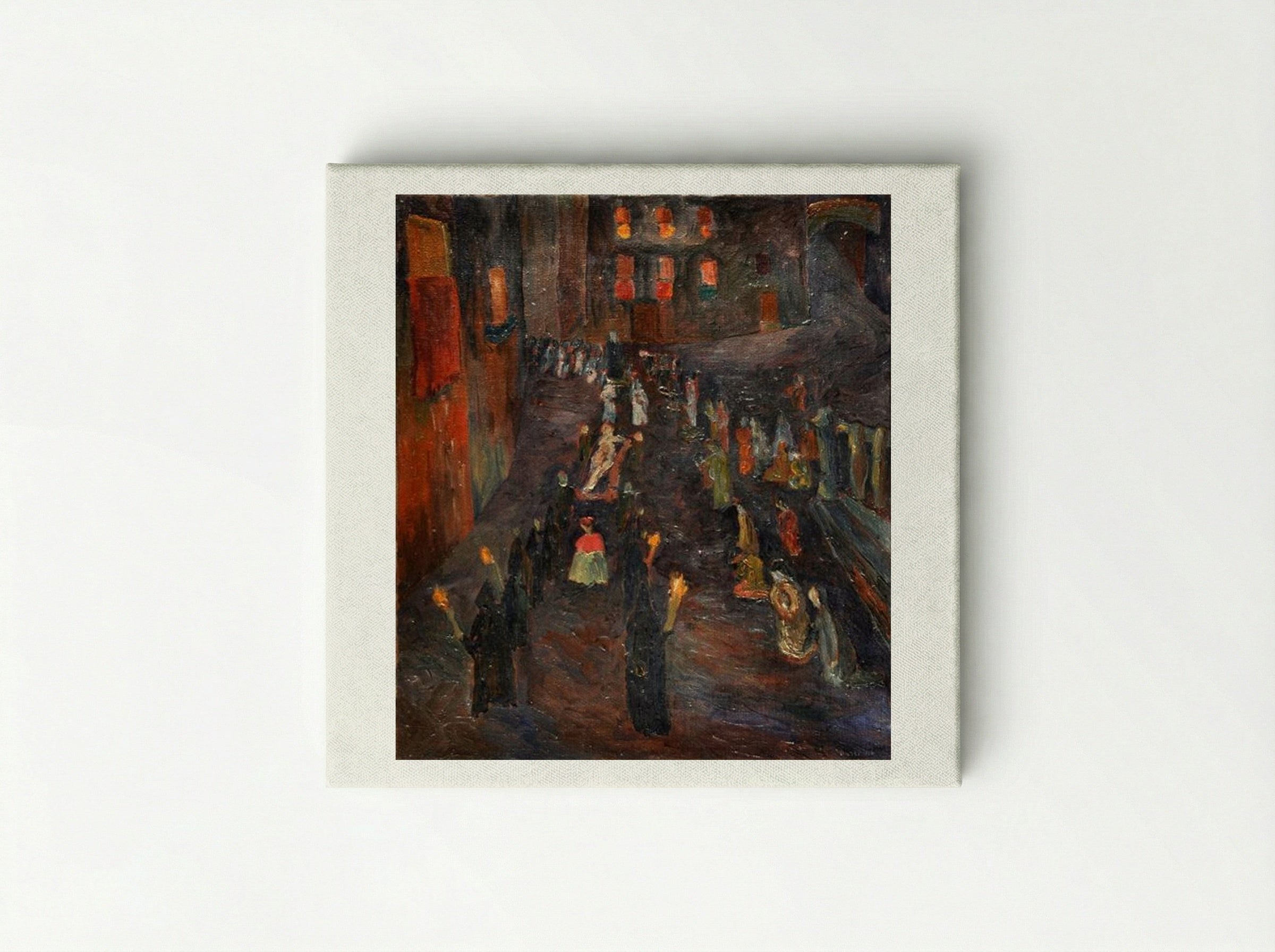 Procession of the Dead Christ - Alberto Burri - Canvas
