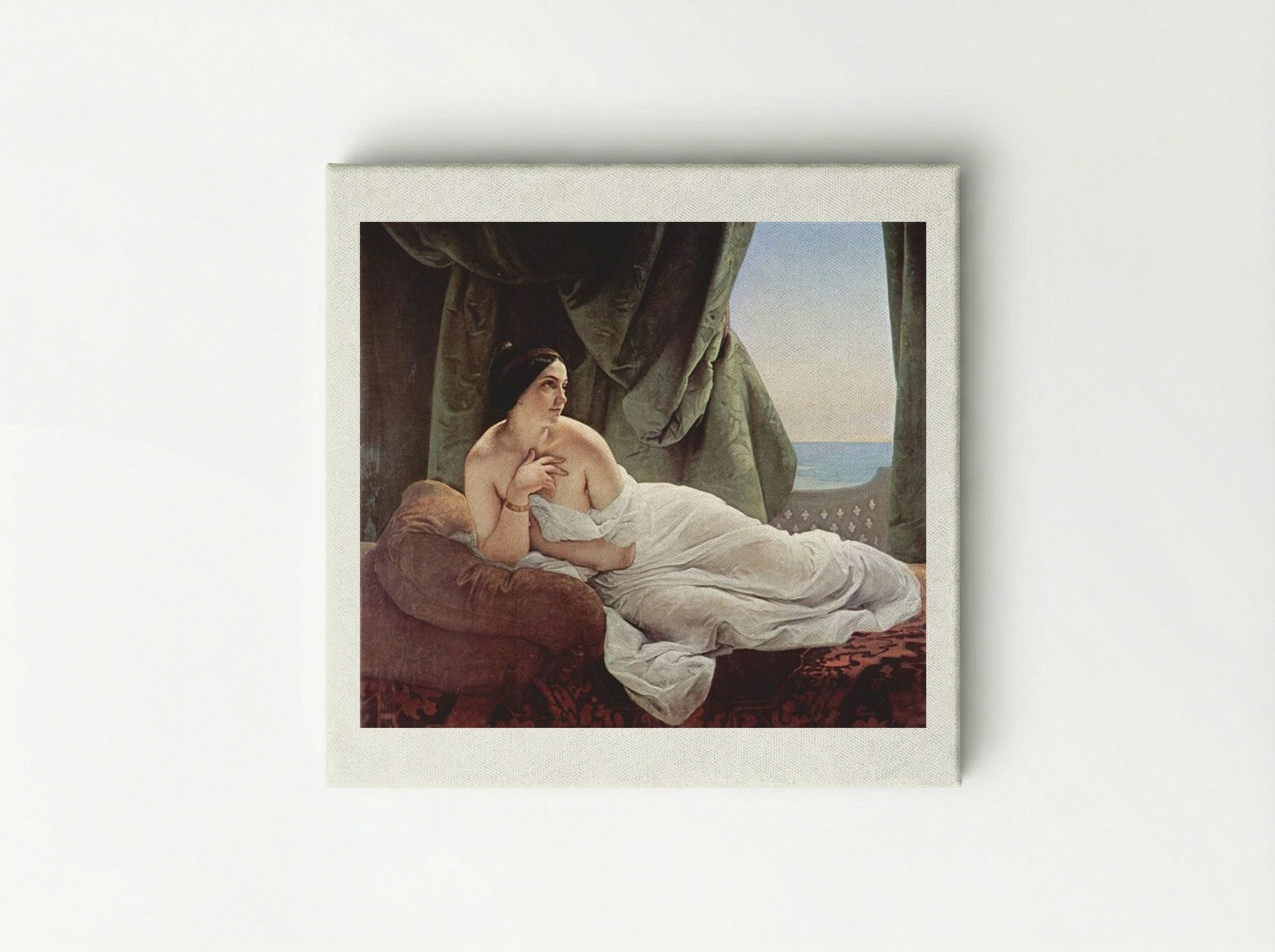 Reclining Odalisque - Francesco Hayez - Canvas