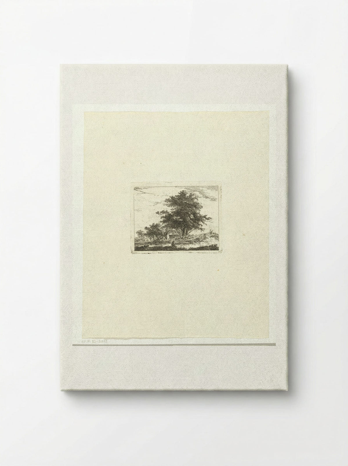Landschap met rustende wandelaar - Hermanus van Brussel - Canvas
