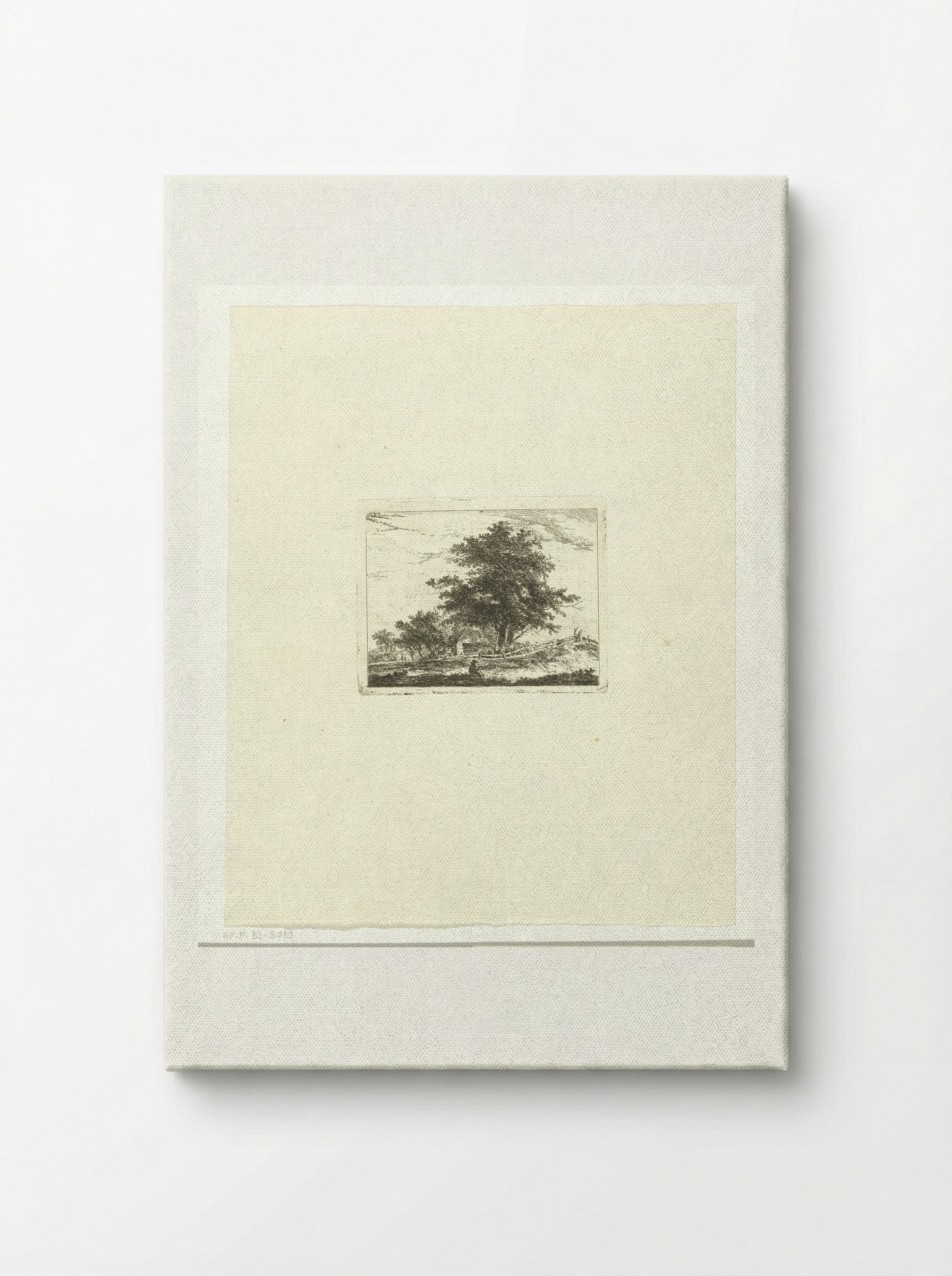 Landschap met rustende wandelaar - Hermanus van Brussel - Canvas