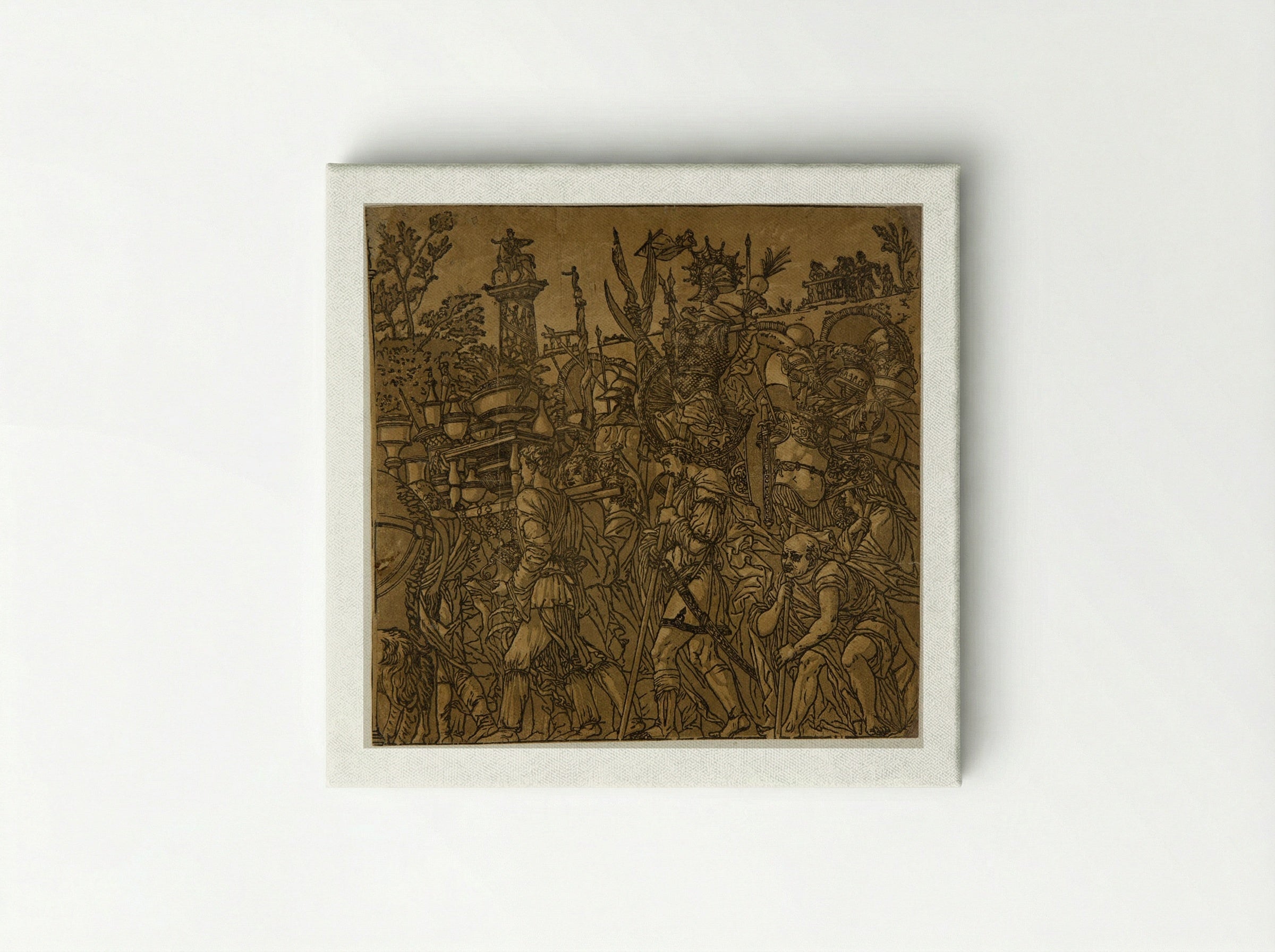 Triumph with Men Carrying Vases and Trophies - Andrea Andreani - Canvas