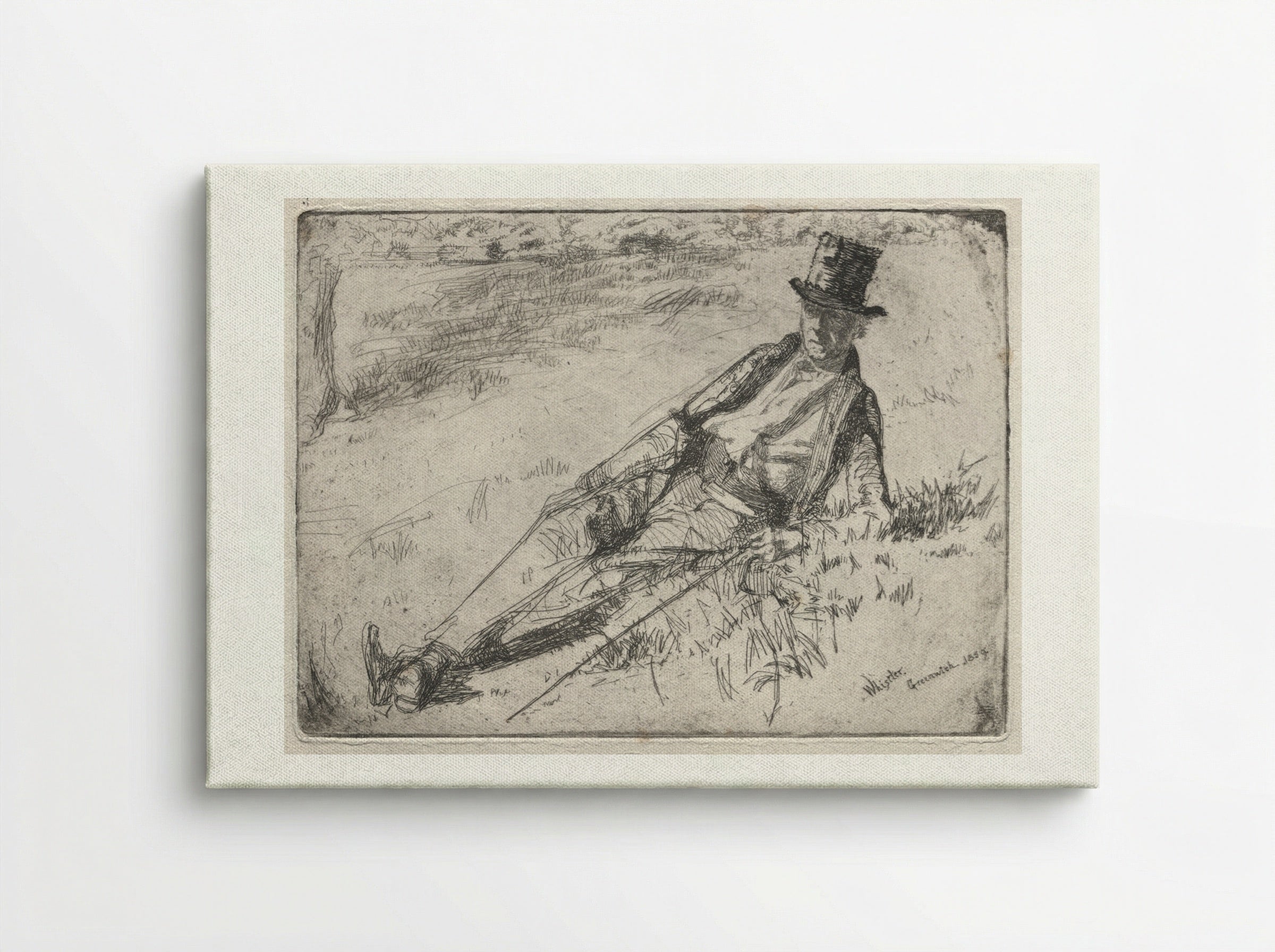 Greenwich Pensioner - James McNeill Whistler - Canvas