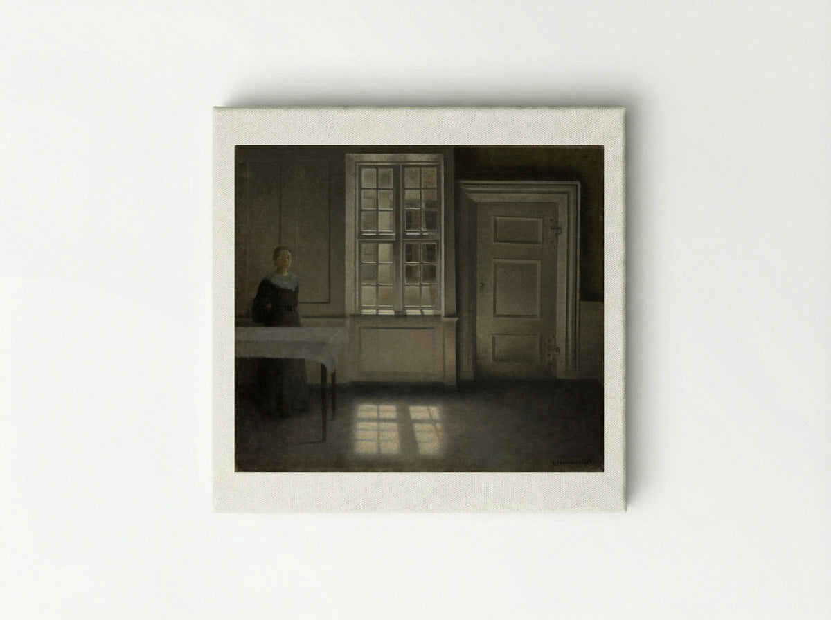 Strandgade, Sunshine - Vilhelm Hammershøi - Canvas