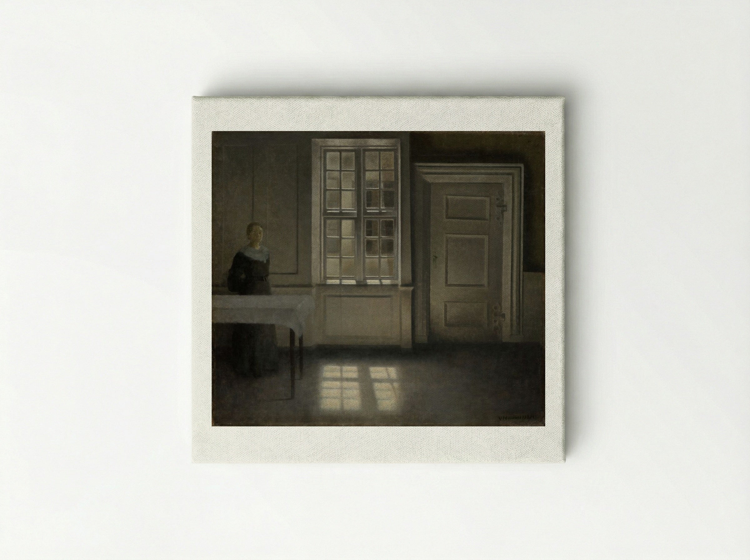 Strandgade, Sunshine - Vilhelm Hammershøi - Canvas